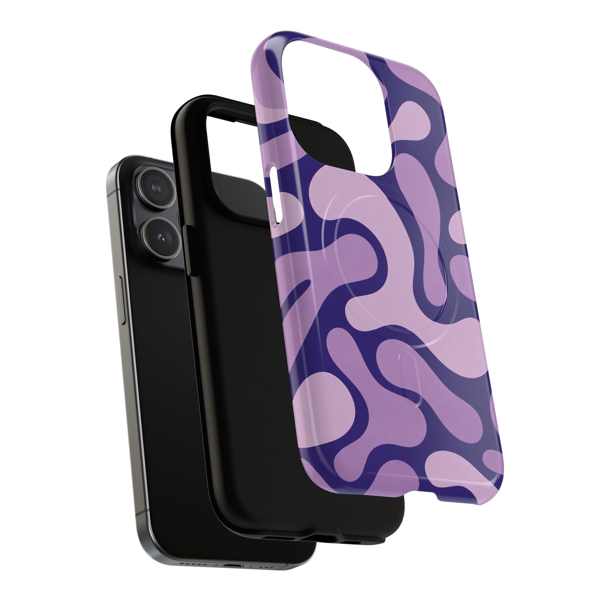 Purple Pattern Magnetic Case