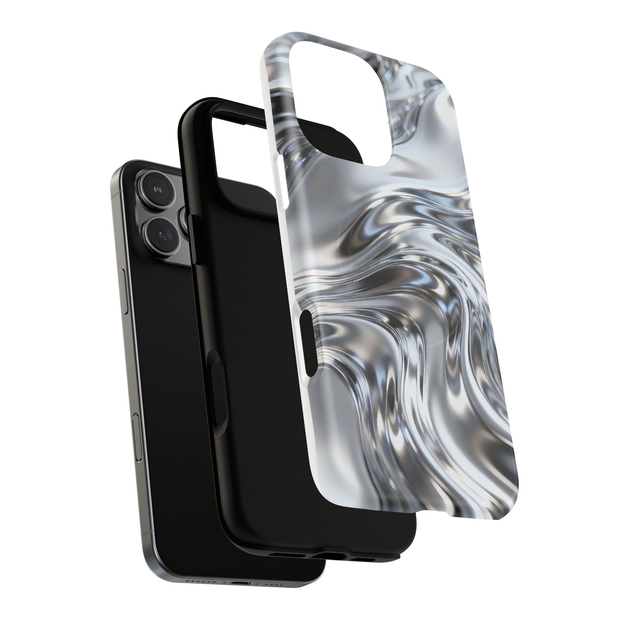 Mirror Gradient Tough Magnetic Case — Reflective Magnetic Phone Cover