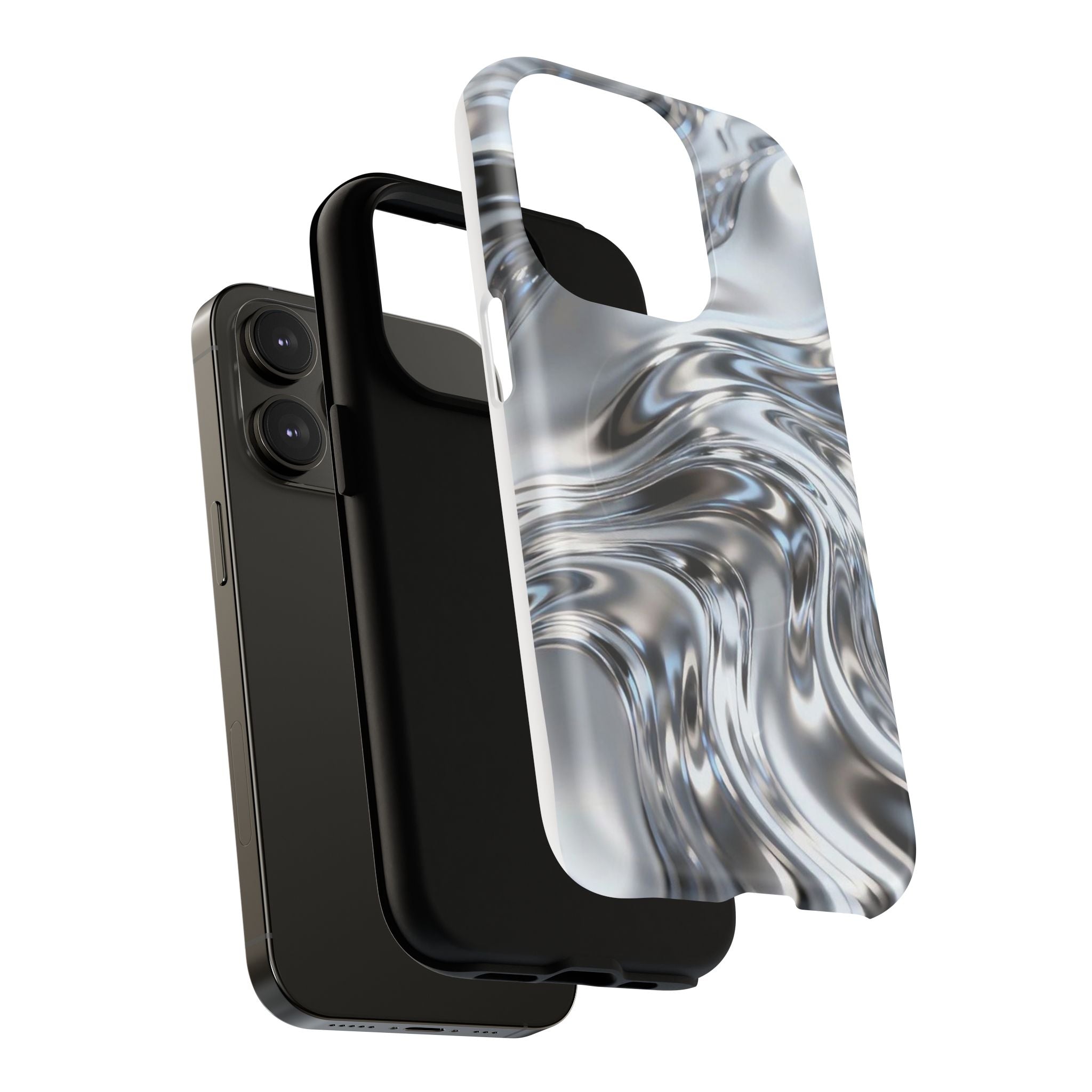 Mirror Gradient Tough Magnetic Case — Reflective Magnetic Phone Cover