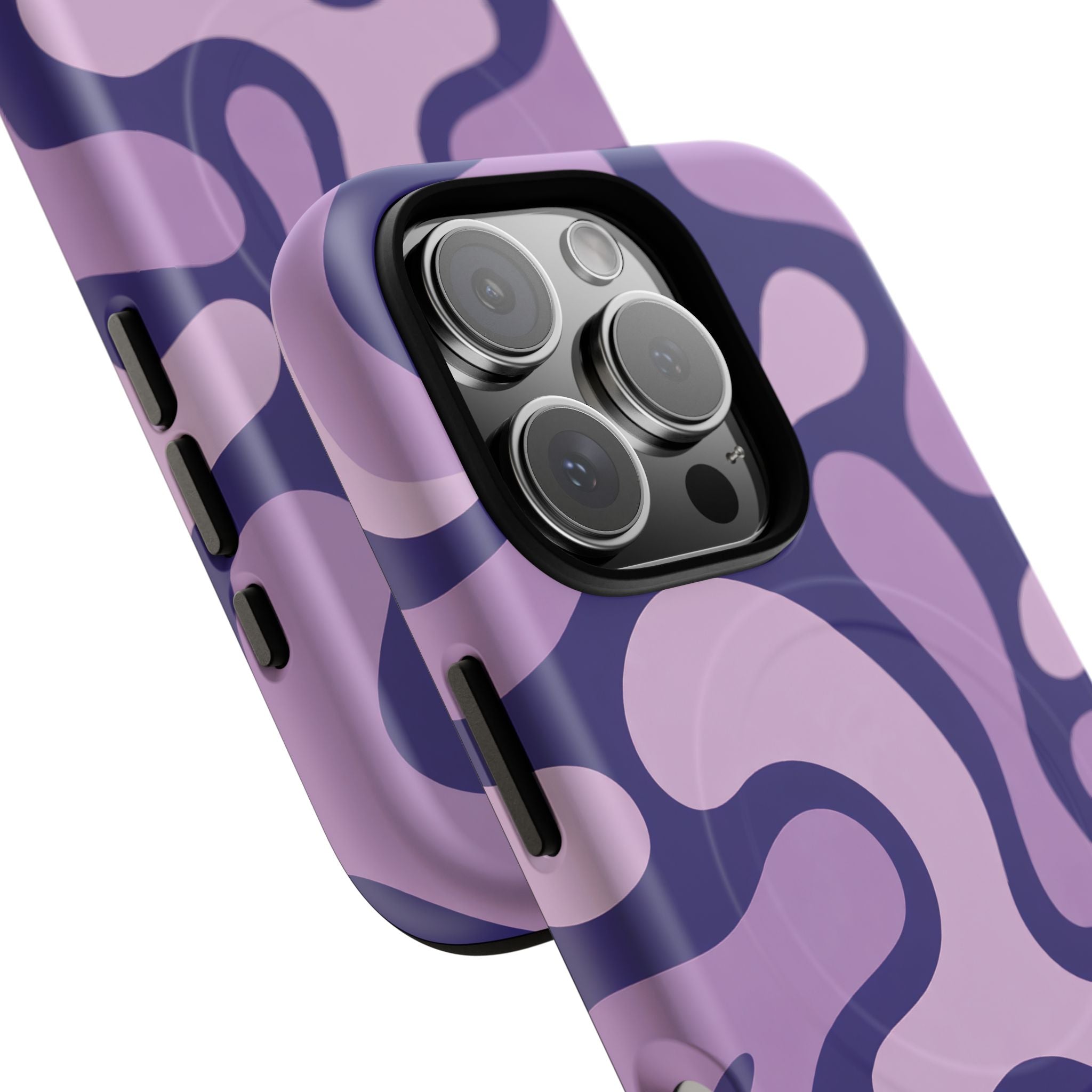 Purple Pattern Magnetic Case