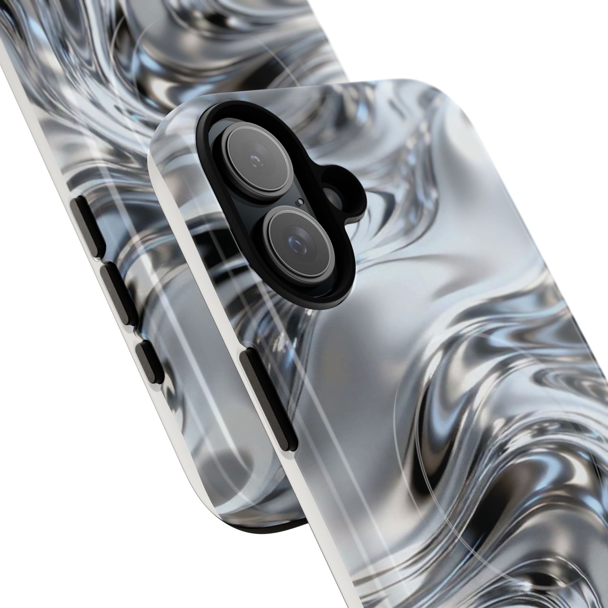 Mirror Gradient Tough Magnetic Case — Reflective Magnetic Phone Cover