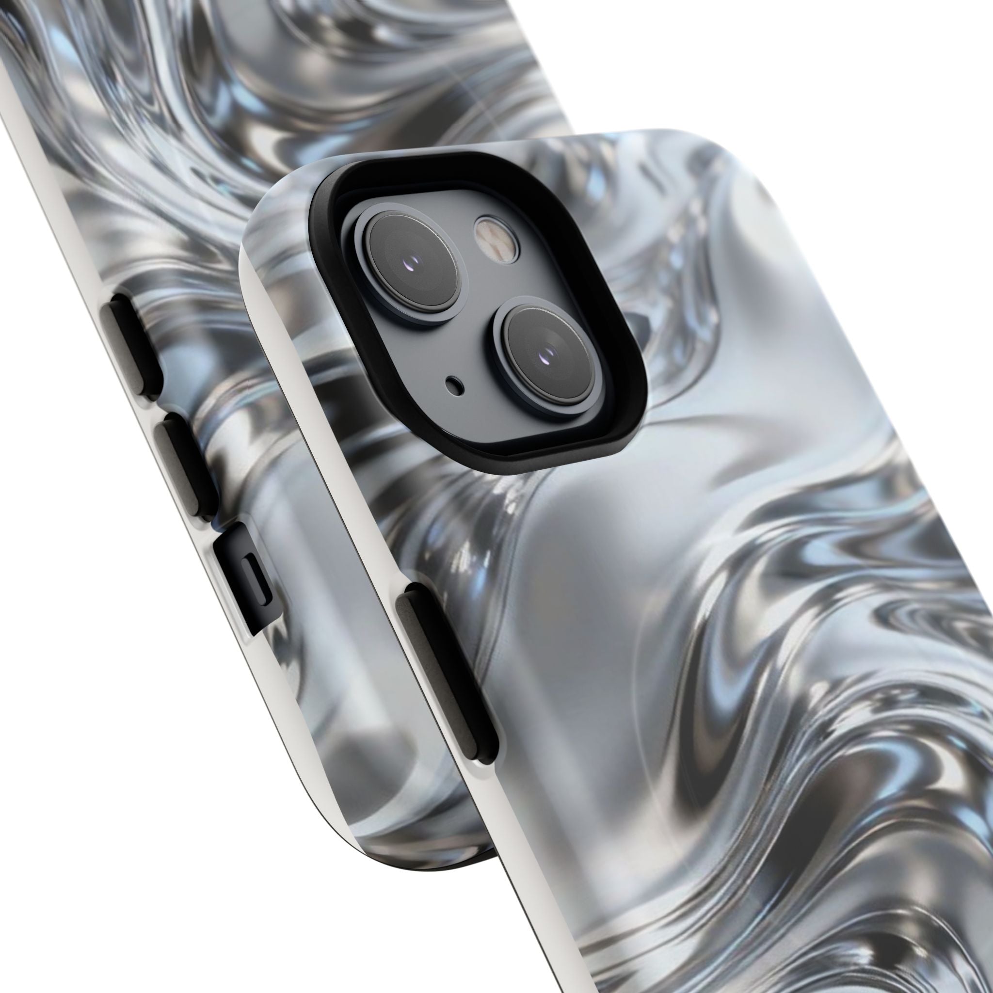 Mirror Gradient Tough Magnetic Case — Reflective Magnetic Phone Cover