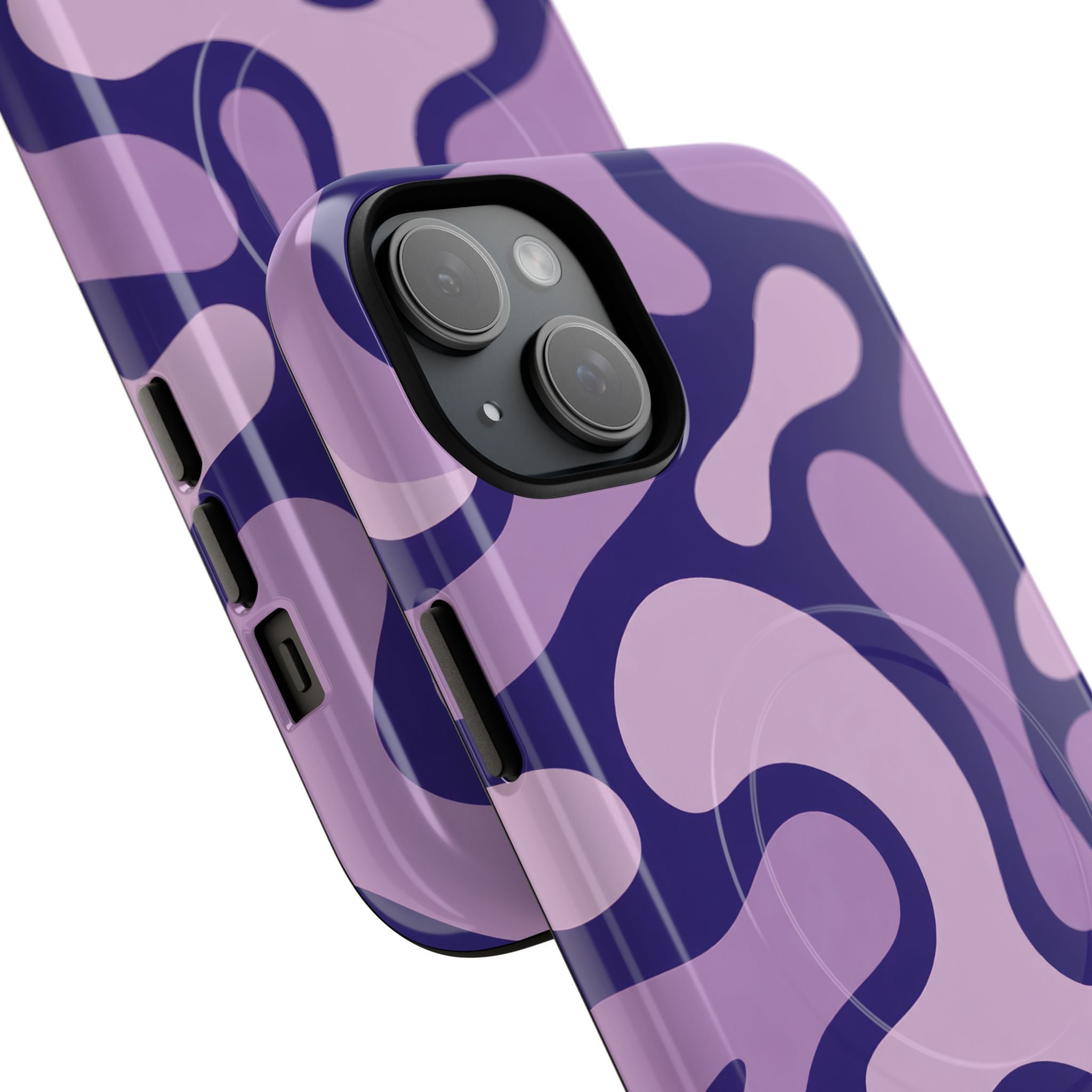 Purple Pattern Magnetic Case