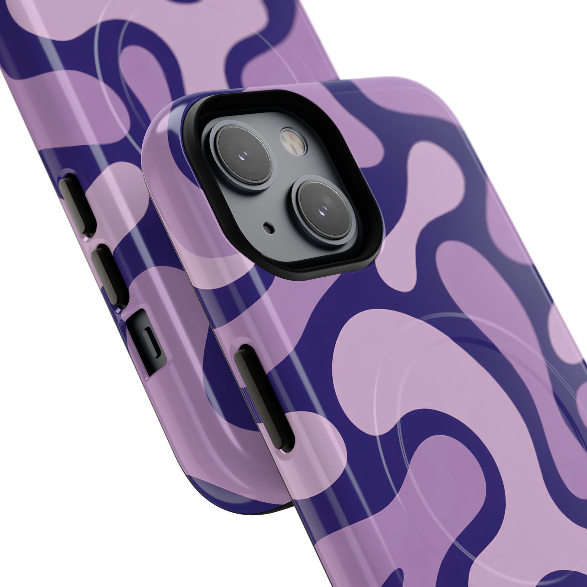 Purple Pattern Magnetic Case