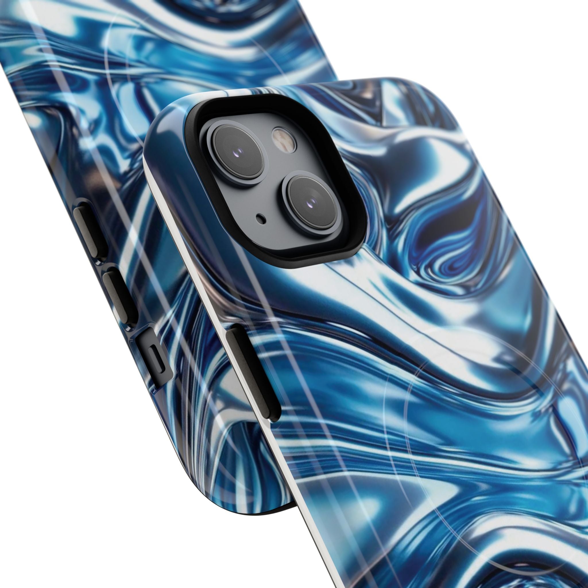 Mirror Gradient Blue Magnetic Phone Case