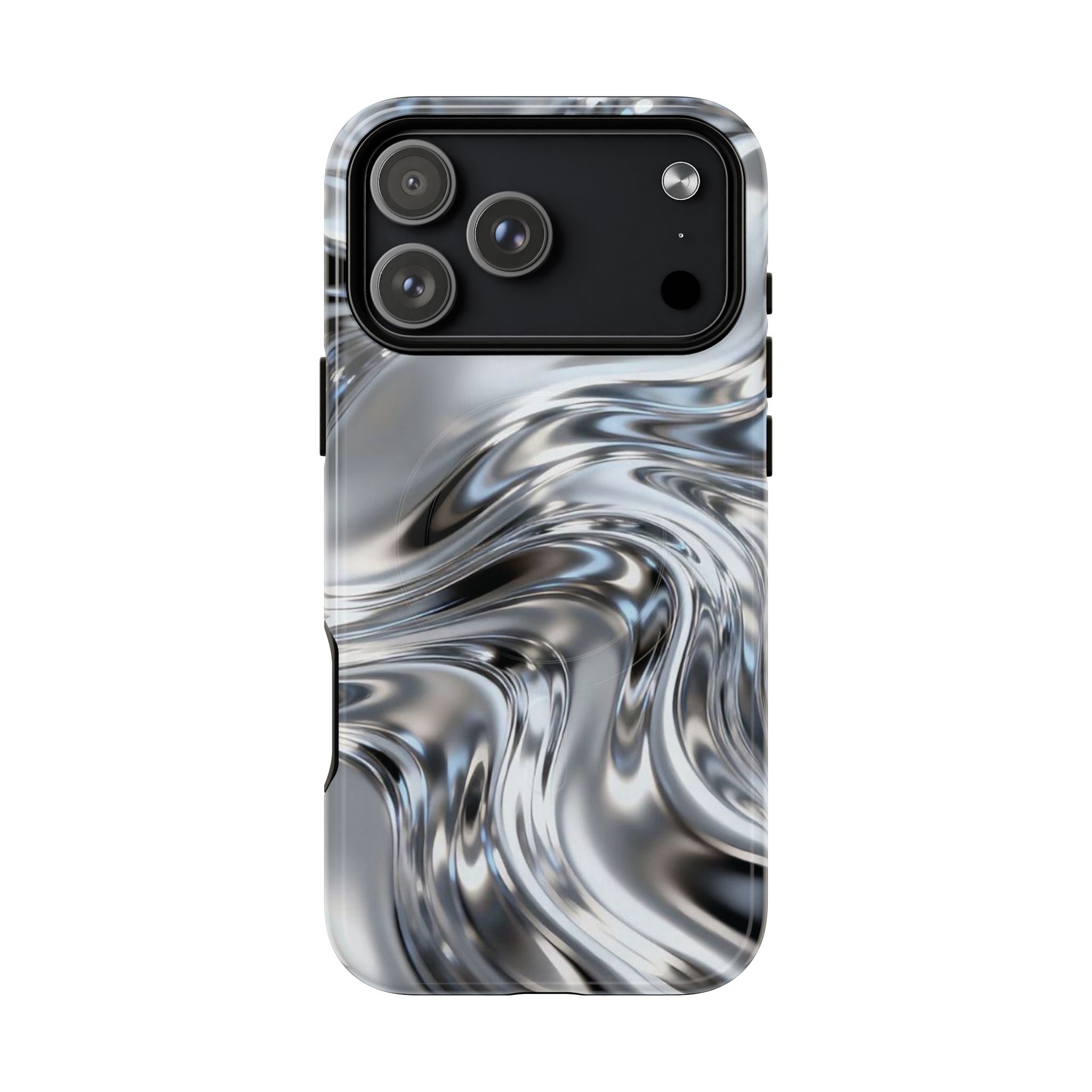 Mirror Gradient Tough Magnetic Case — Reflective Magnetic Phone Cover