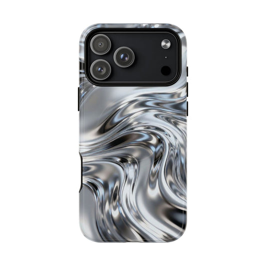 Mirror Gradient Tough Magnetic Case — Reflective Magnetic Phone Cover
