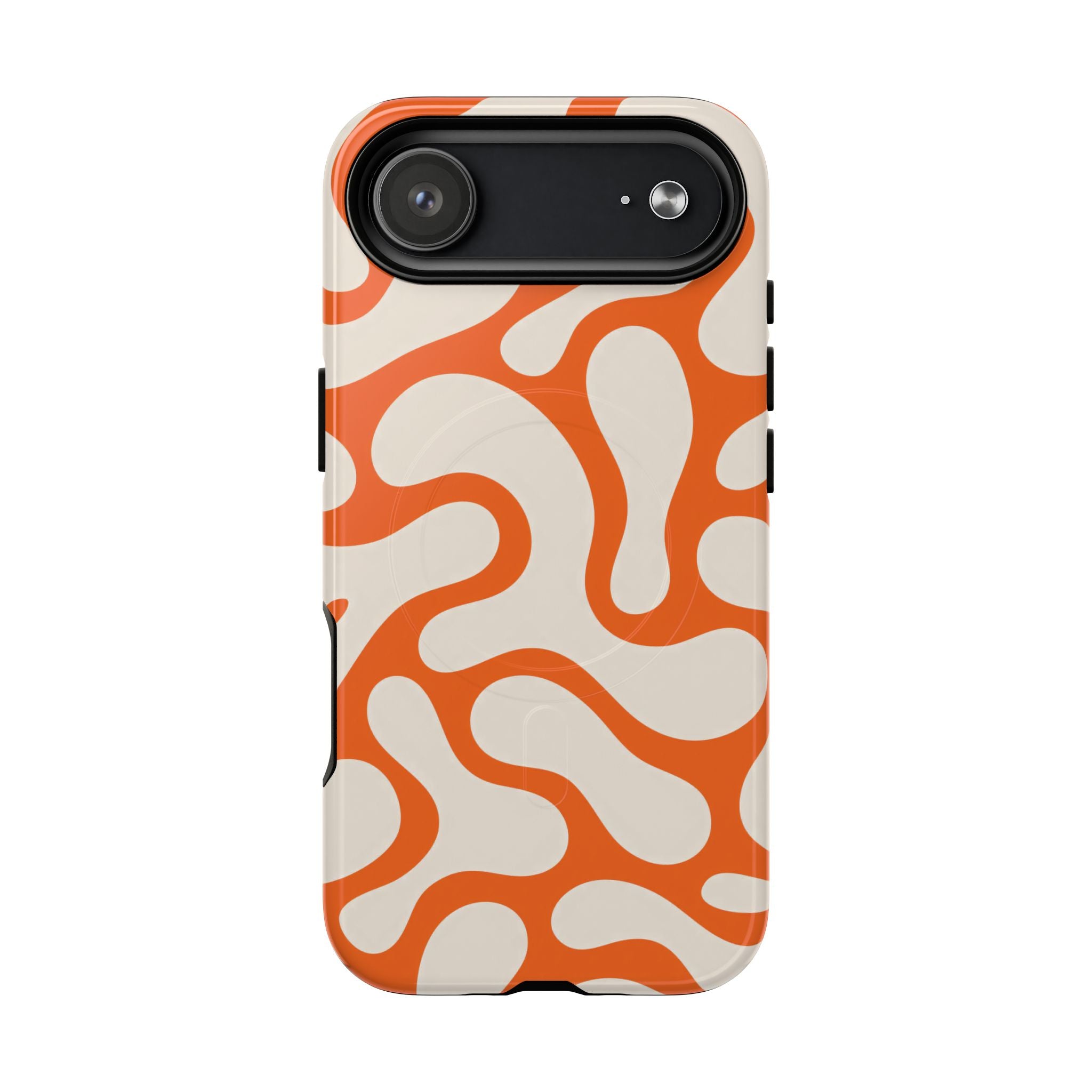 Orange Pattern Tough Magnetic Case
