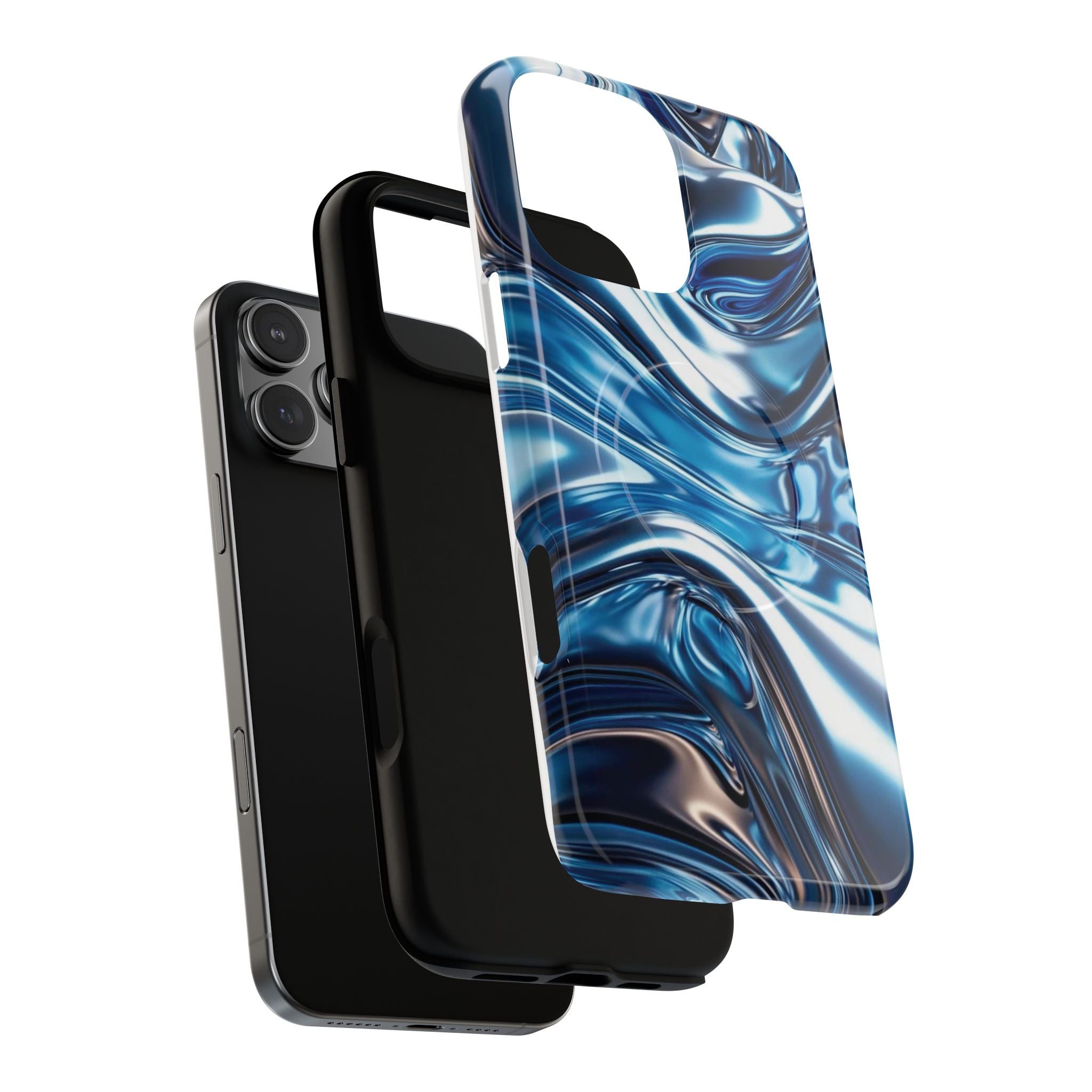 Mirror Gradient Blue Magnetic Phone Case