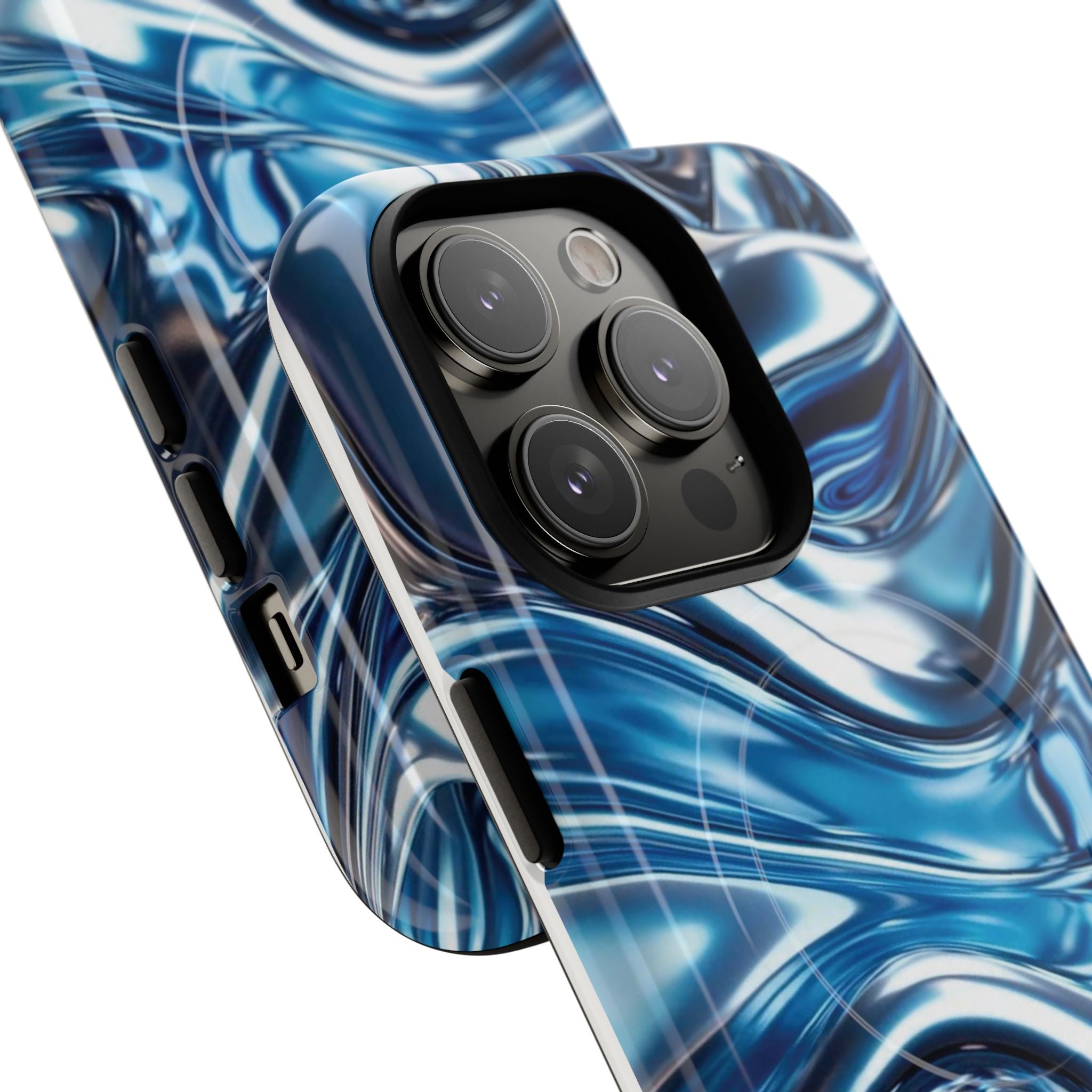 Mirror Gradient Blue Magnetic Phone Case