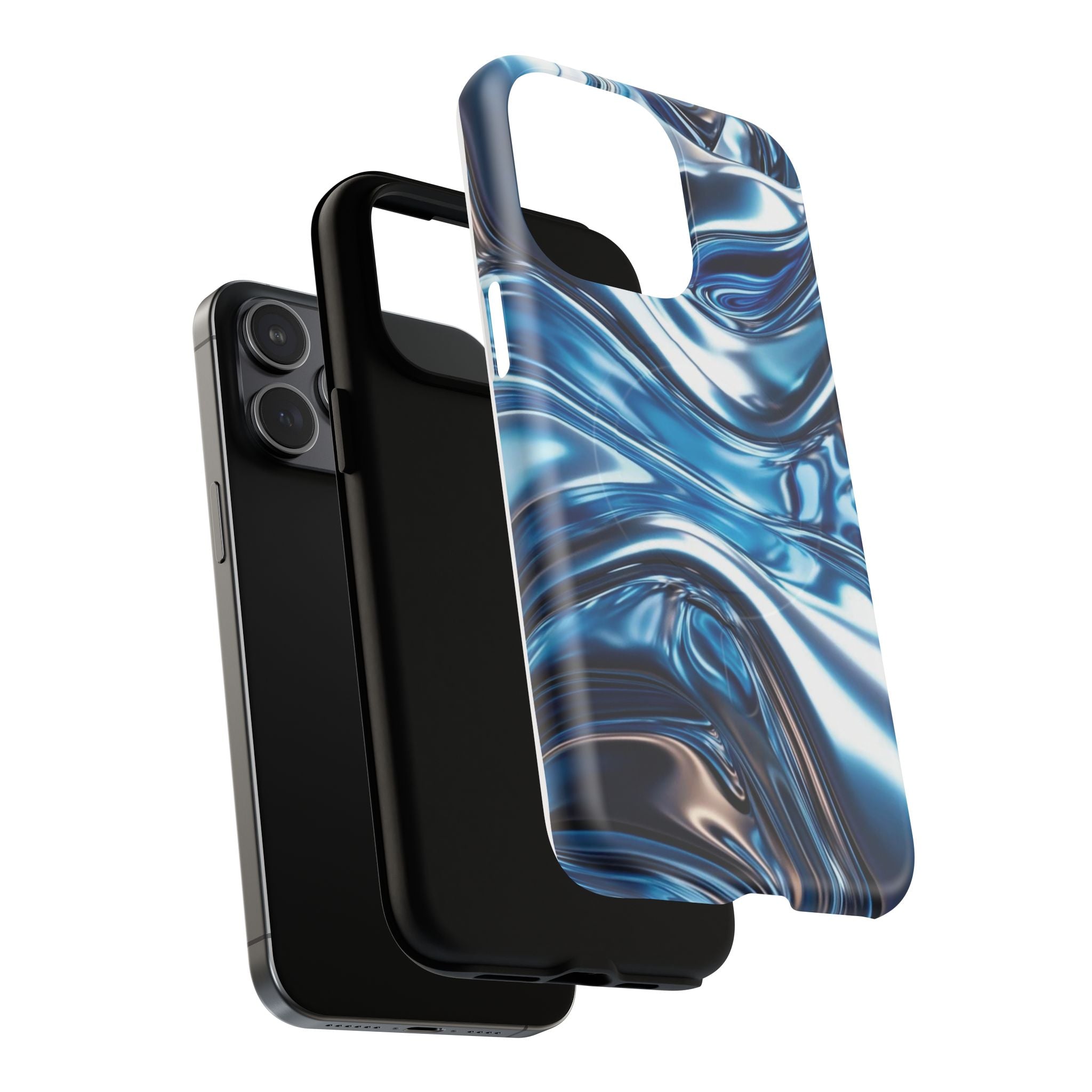 Mirror Gradient Blue Magnetic Phone Case