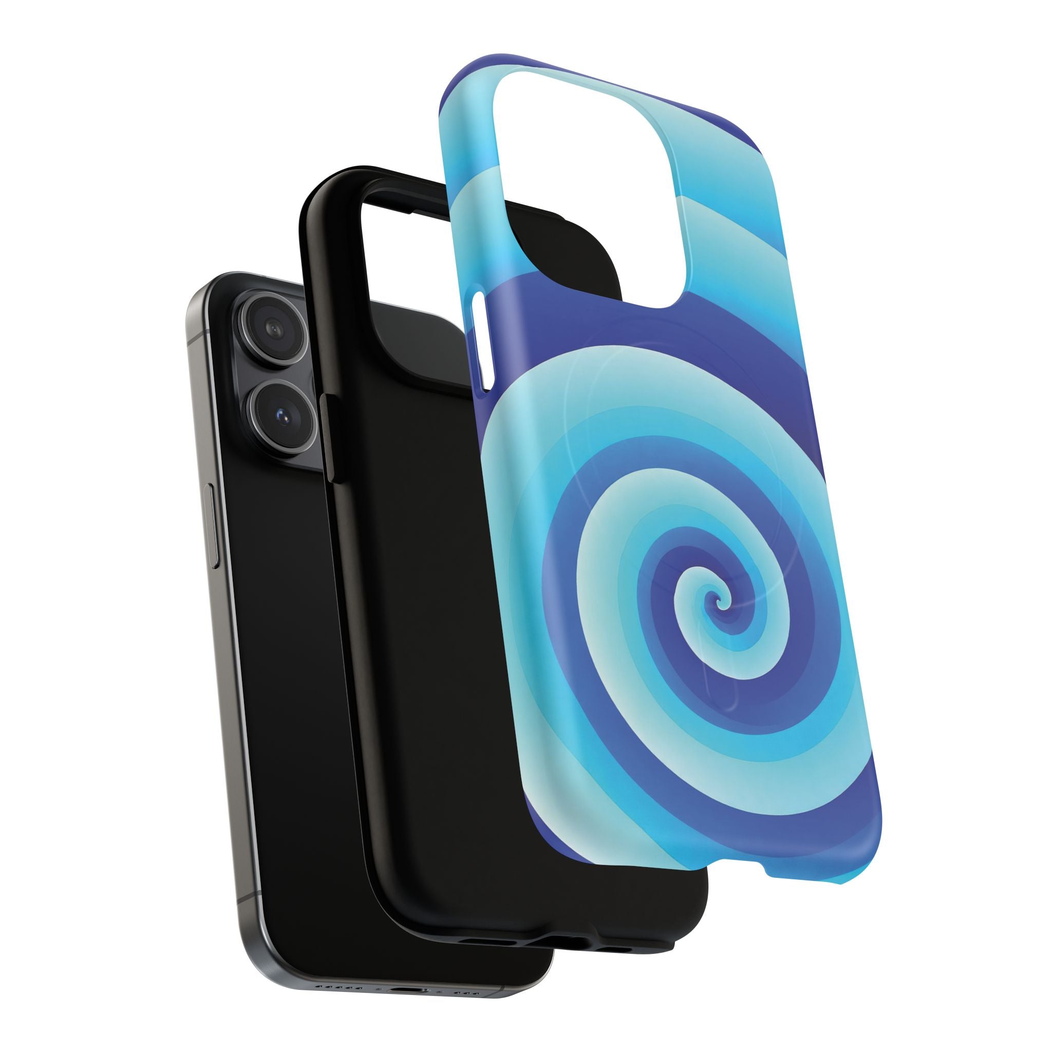 Blue Spiral Magnetic Phone Case