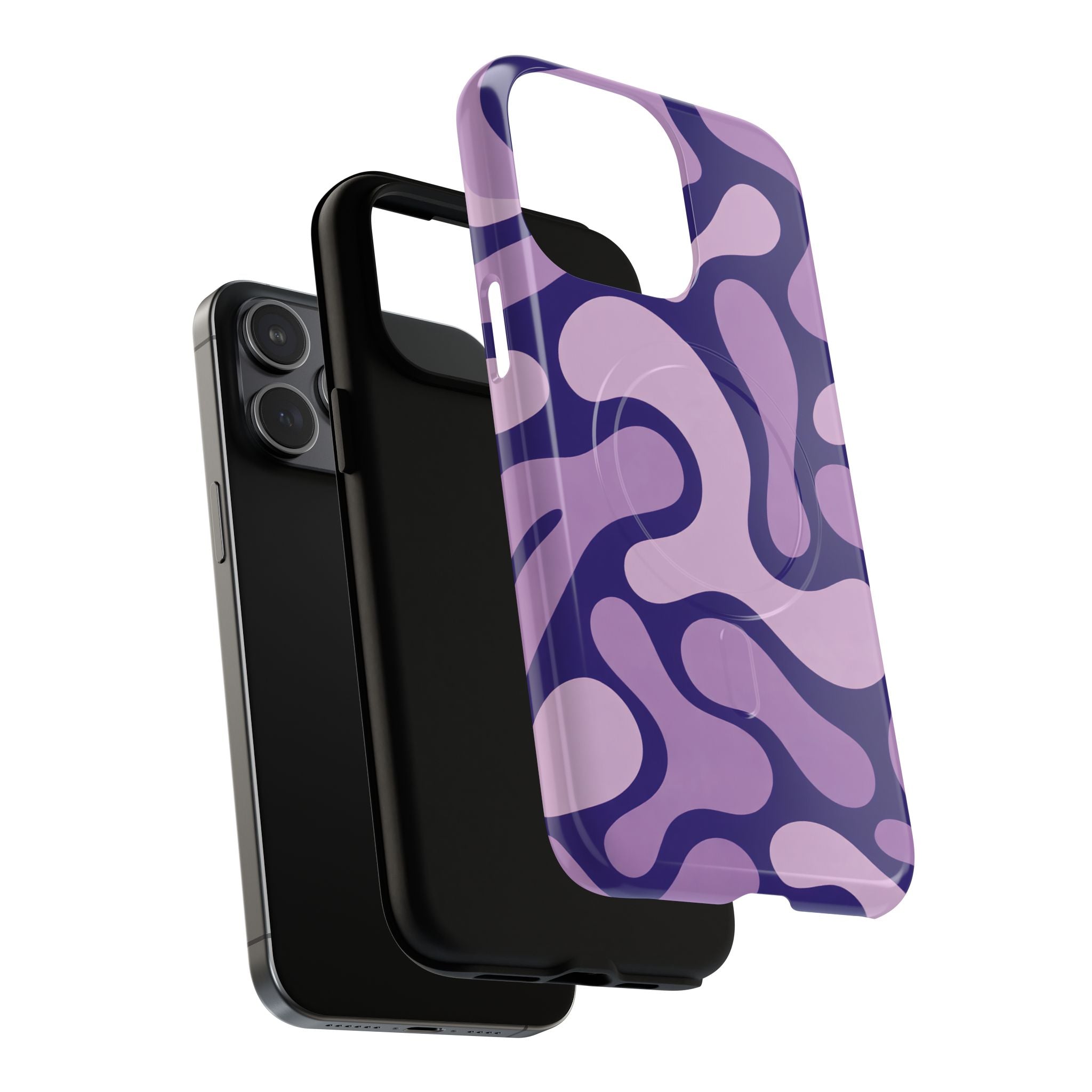 Purple Pattern Magnetic Case