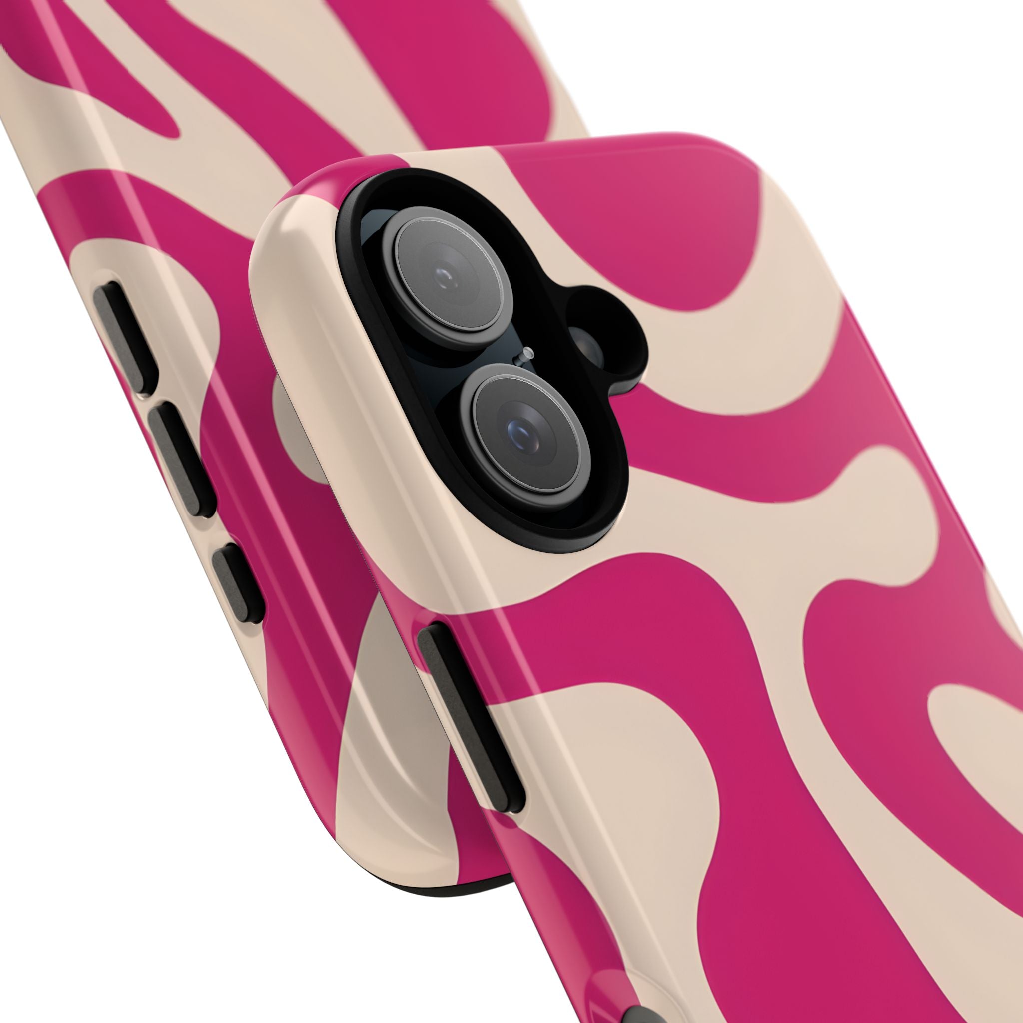 Trendy Phone Case | Tough Cases | Pink Abstract Design | Unique Gift for Her | Birthday & Holiday Accessory, Fashionable Tech Cover