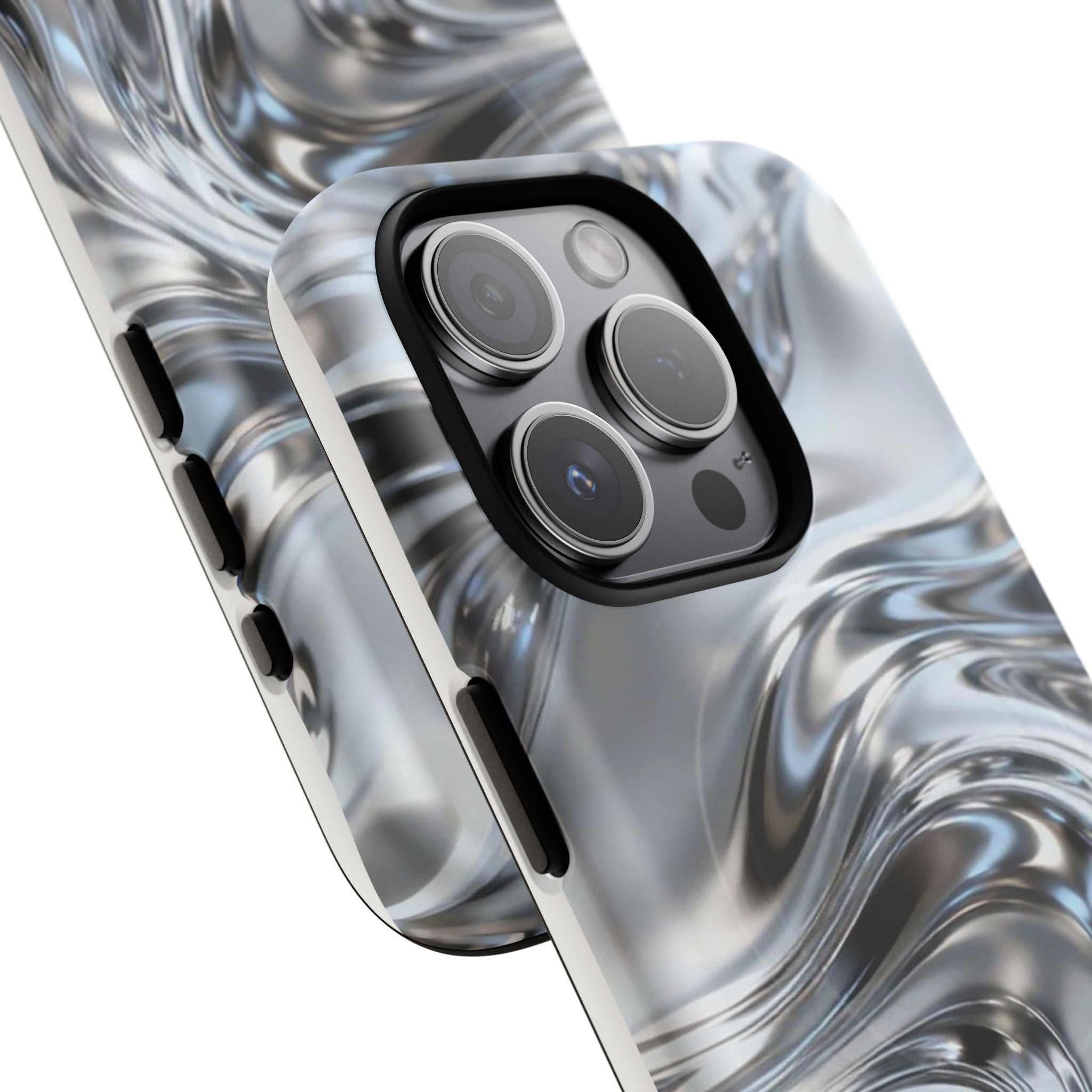 Mirror Gradient Tough Magnetic Case — Reflective Magnetic Phone Cover