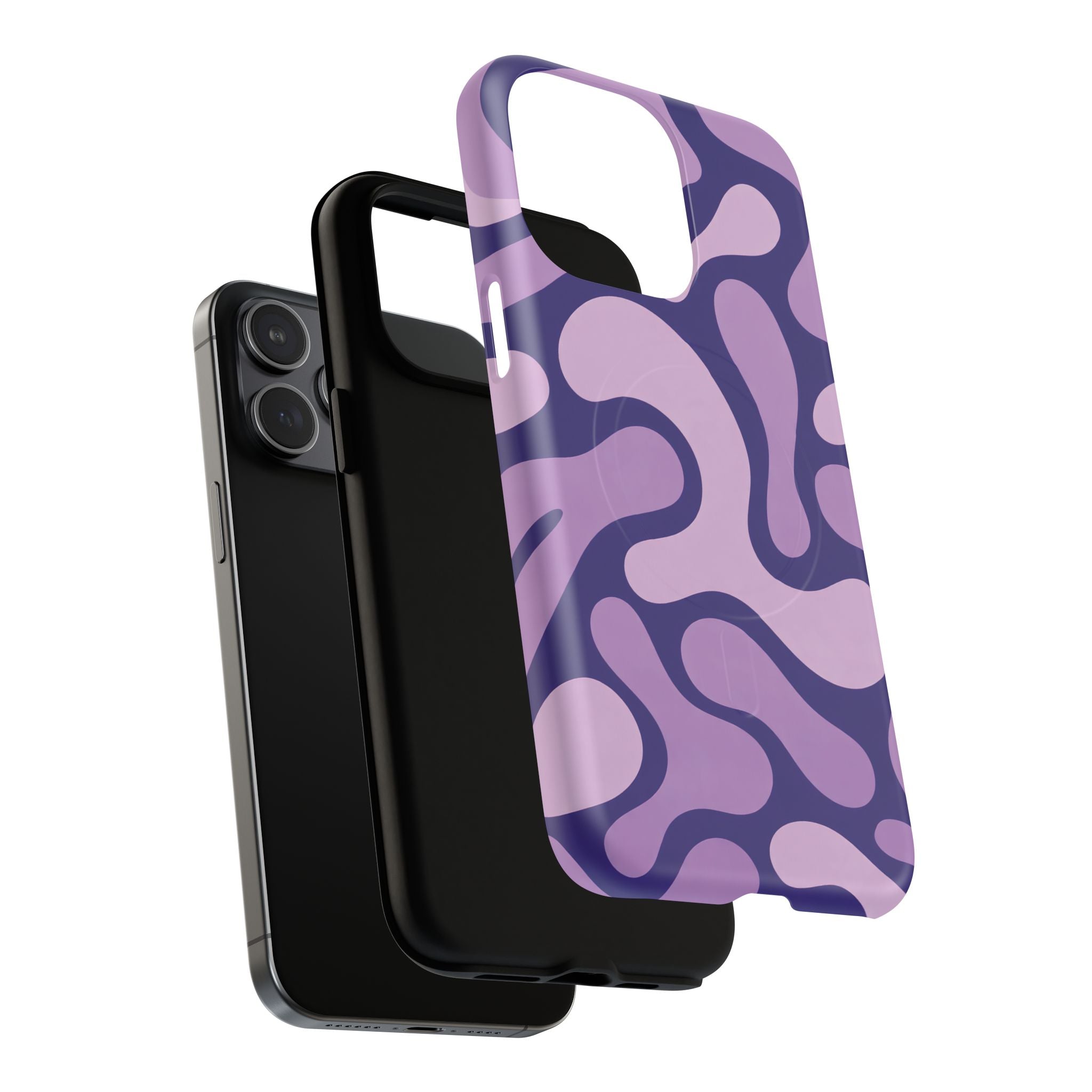 Purple Pattern Magnetic Case