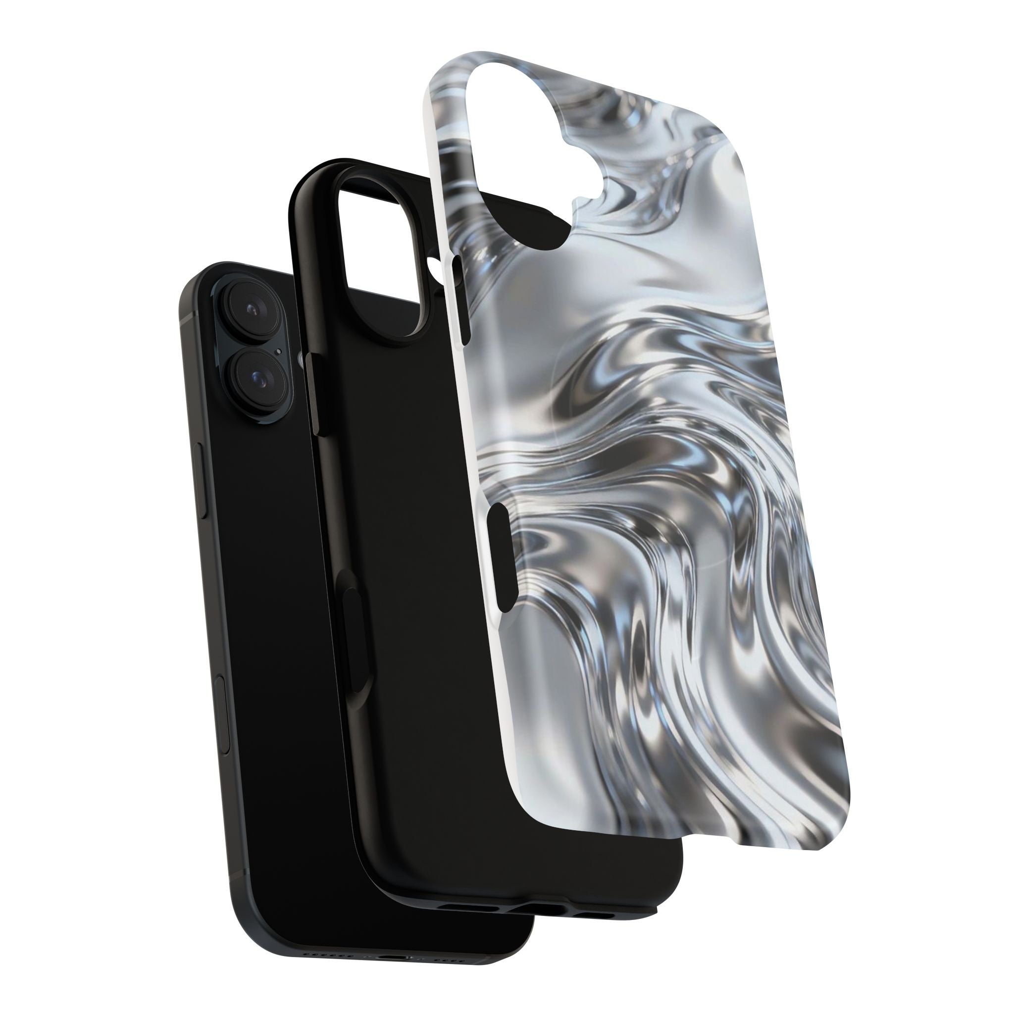 Mirror Gradient Tough Magnetic Case — Reflective Magnetic Phone Cover