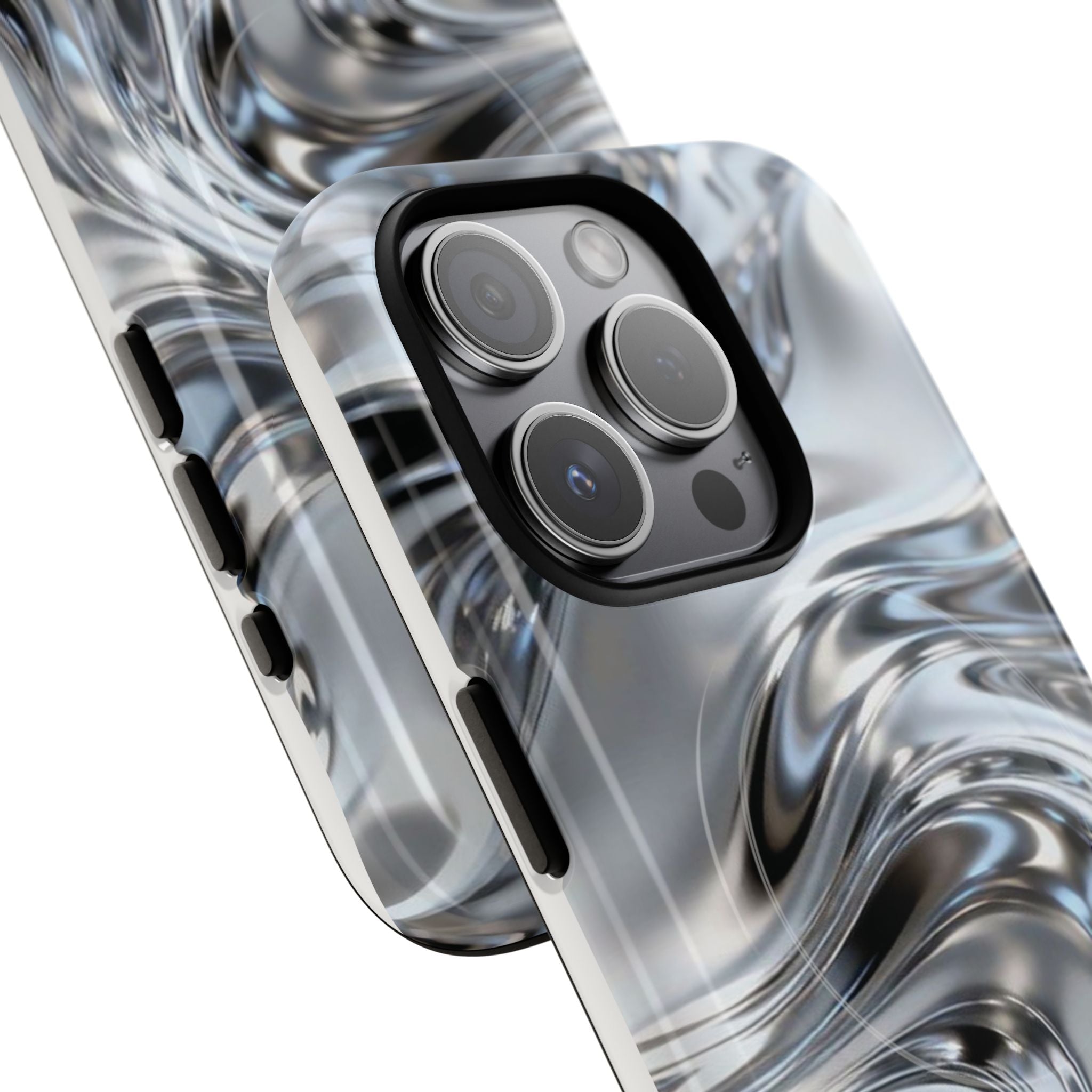 Mirror Gradient Tough Magnetic Case — Reflective Magnetic Phone Cover