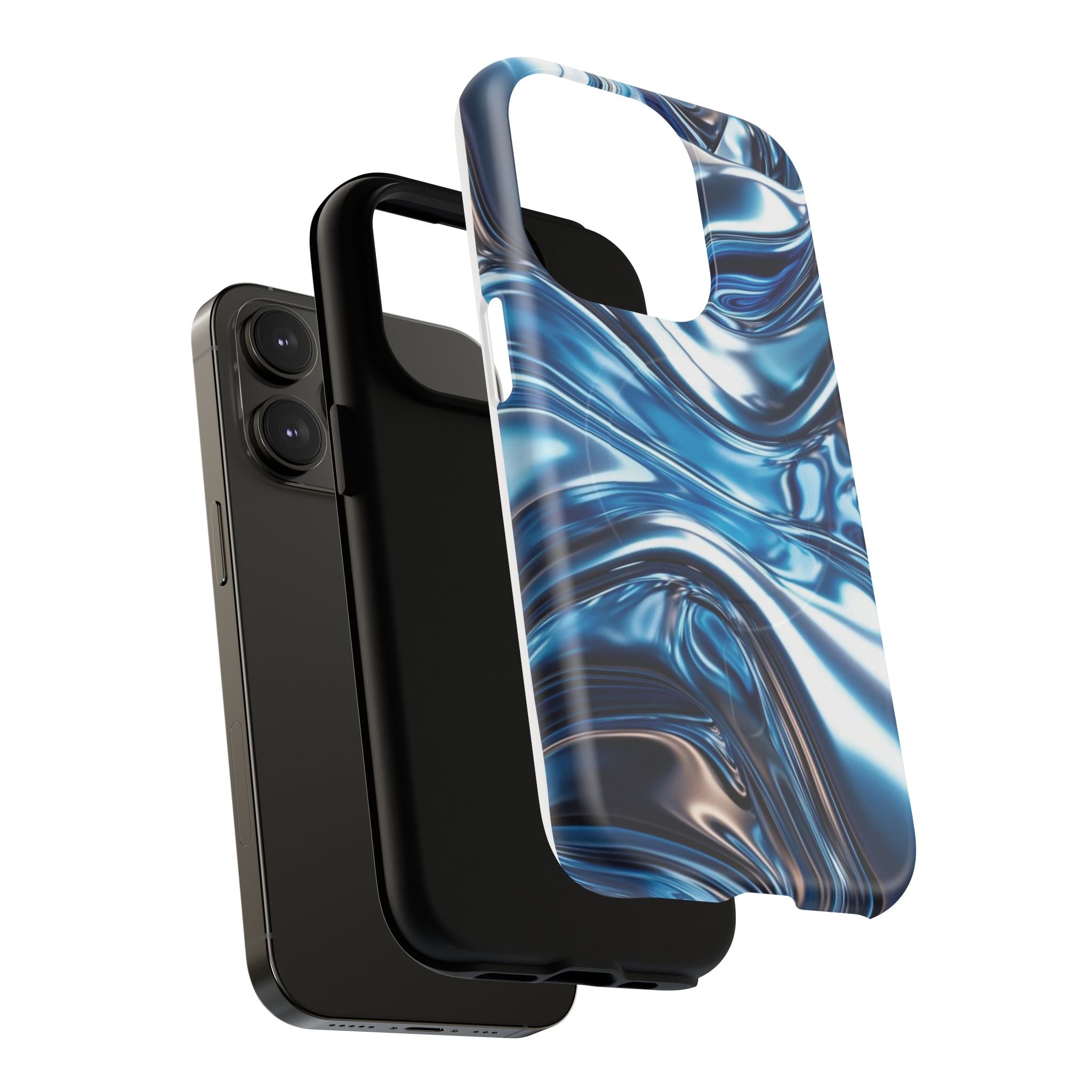 Mirror Gradient Blue Magnetic Phone Case