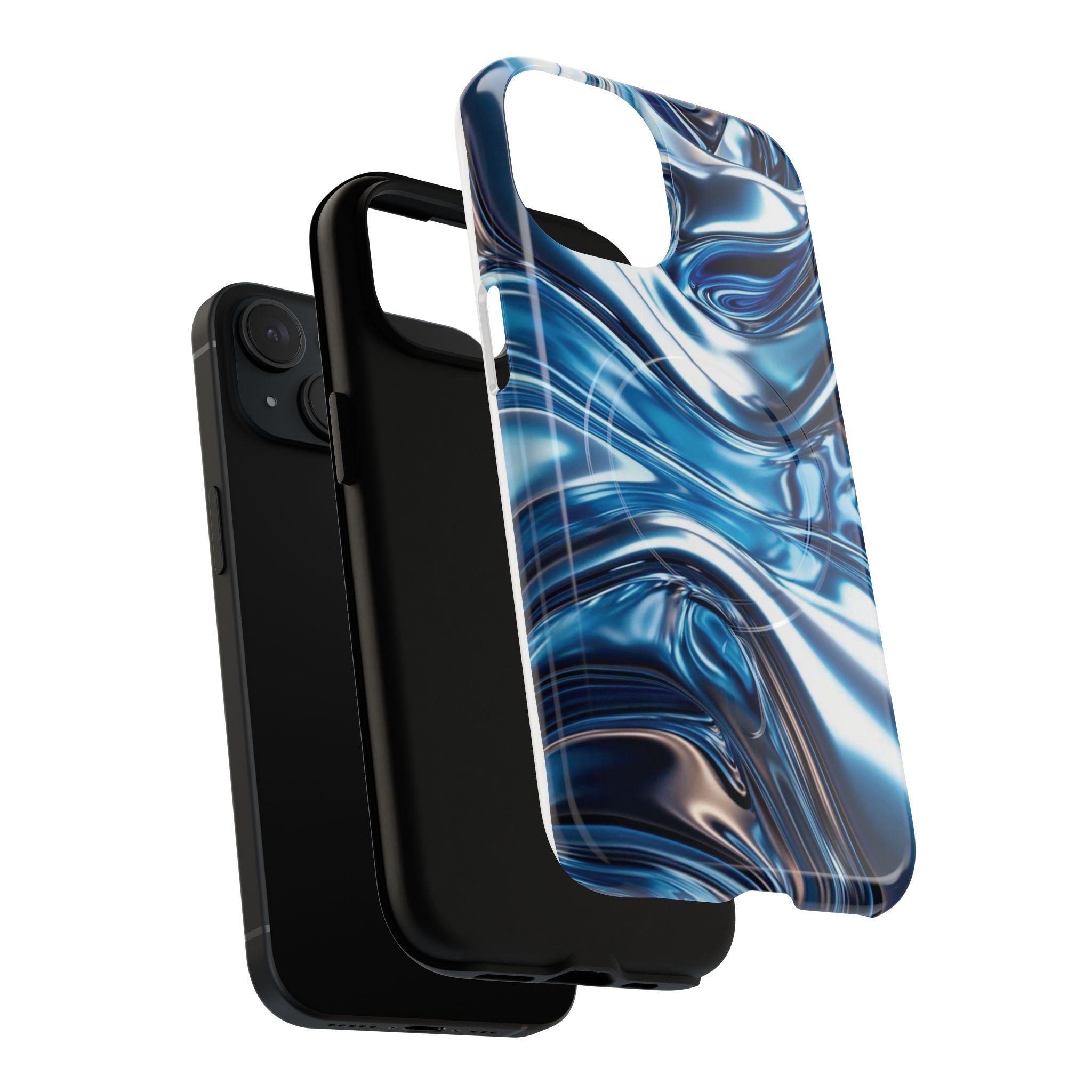 Mirror Gradient Blue Magnetic Phone Case