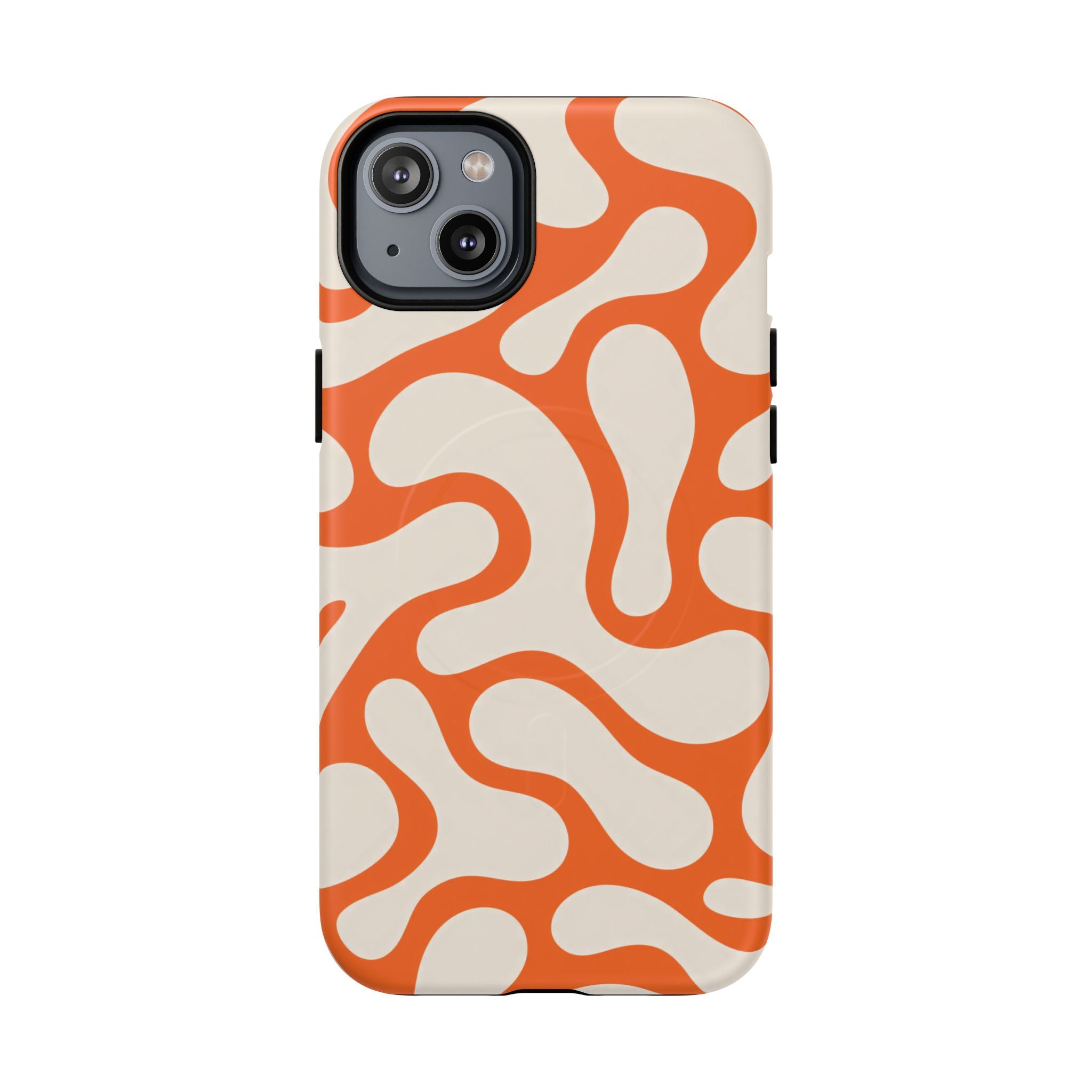 Orange Pattern Tough Magnetic Case