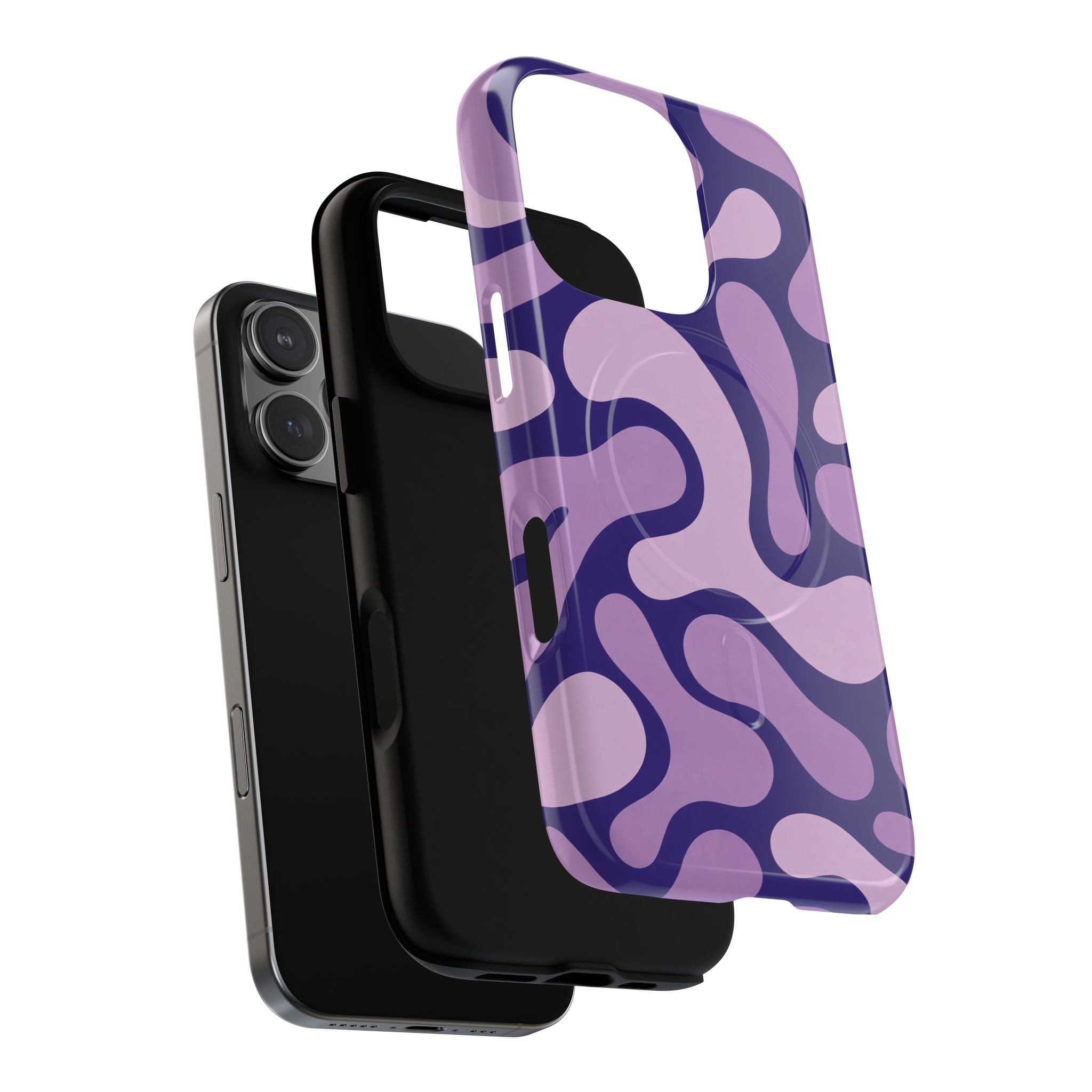 Purple Pattern Magnetic Case