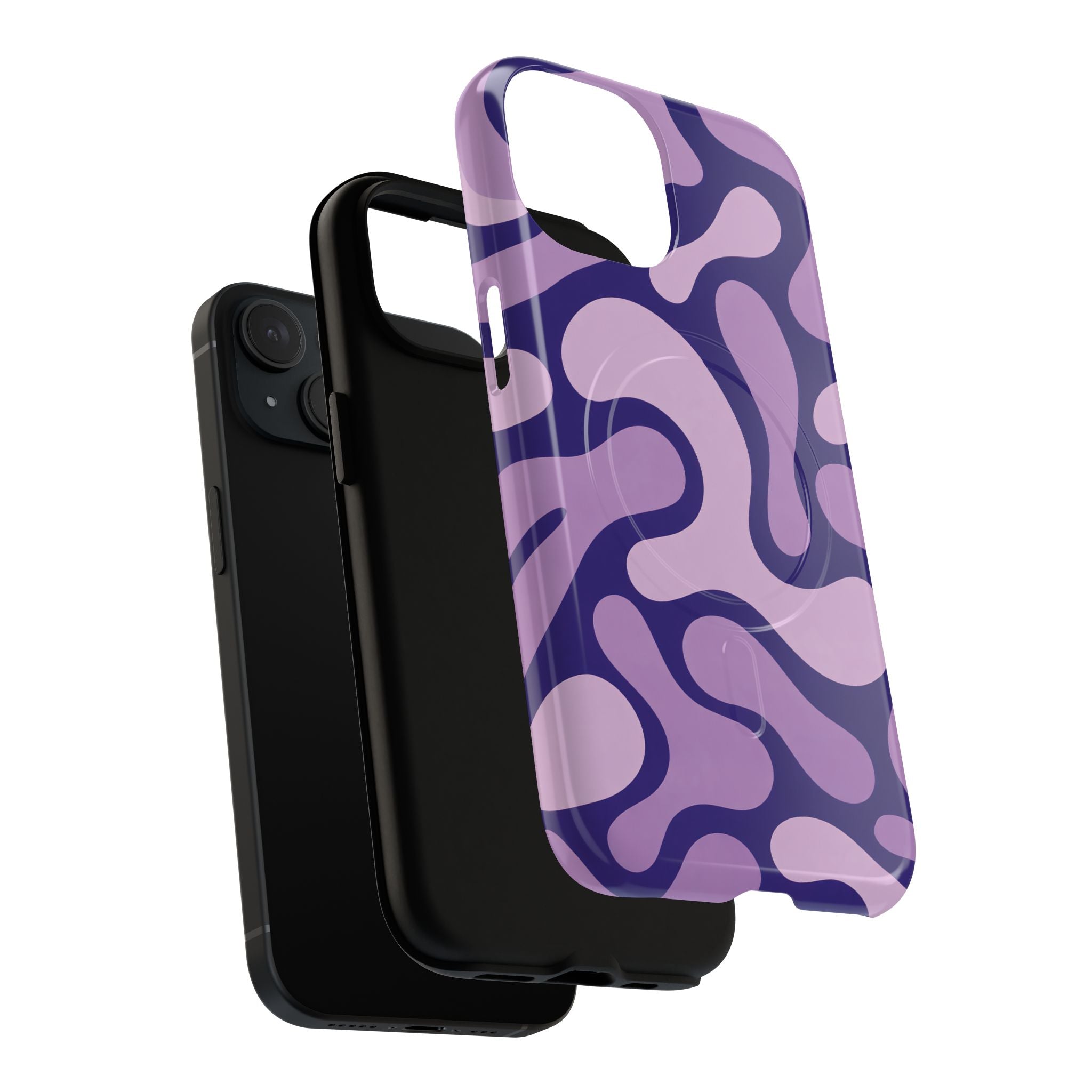 Purple Pattern Magnetic Case