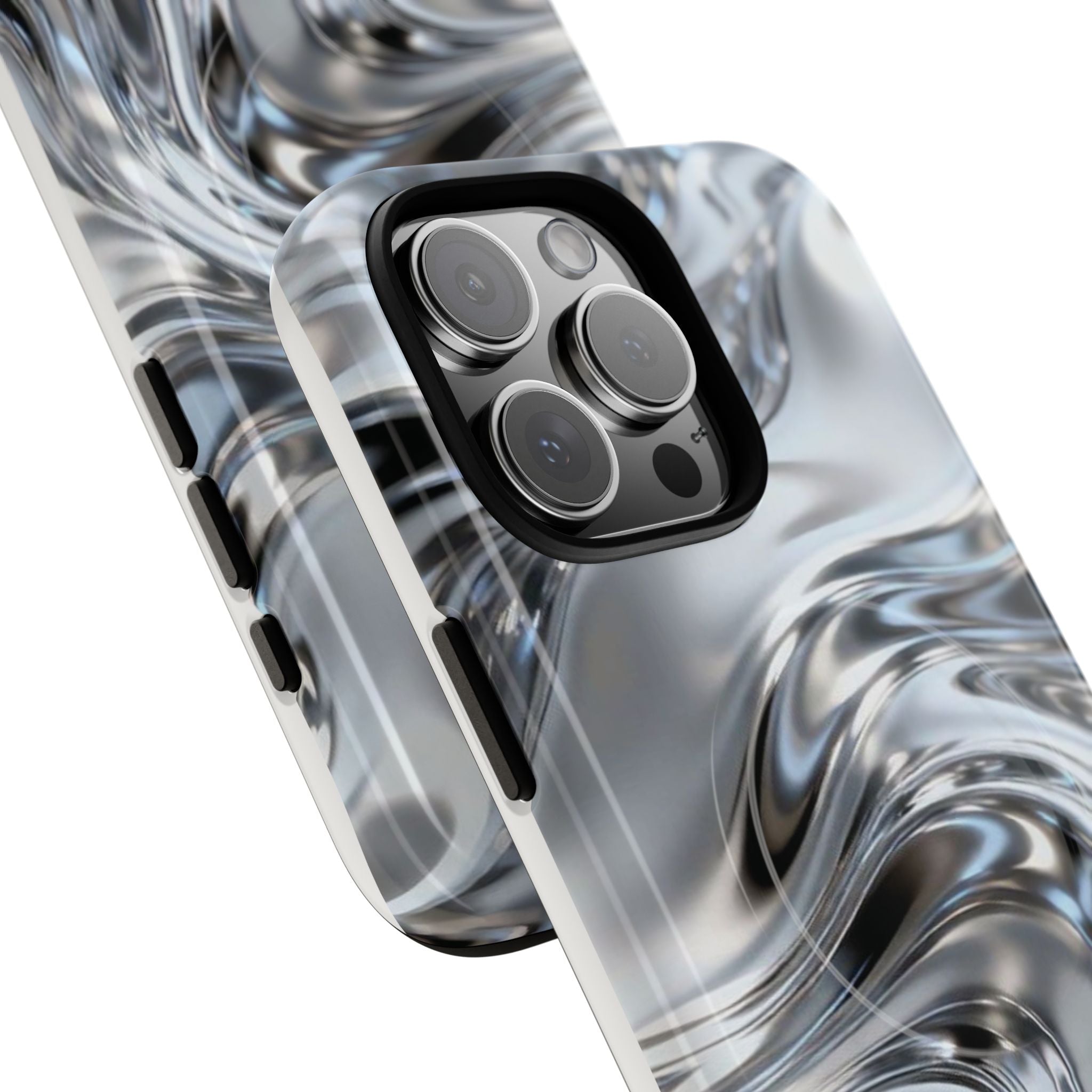 Mirror Gradient Tough Magnetic Case — Reflective Magnetic Phone Cover