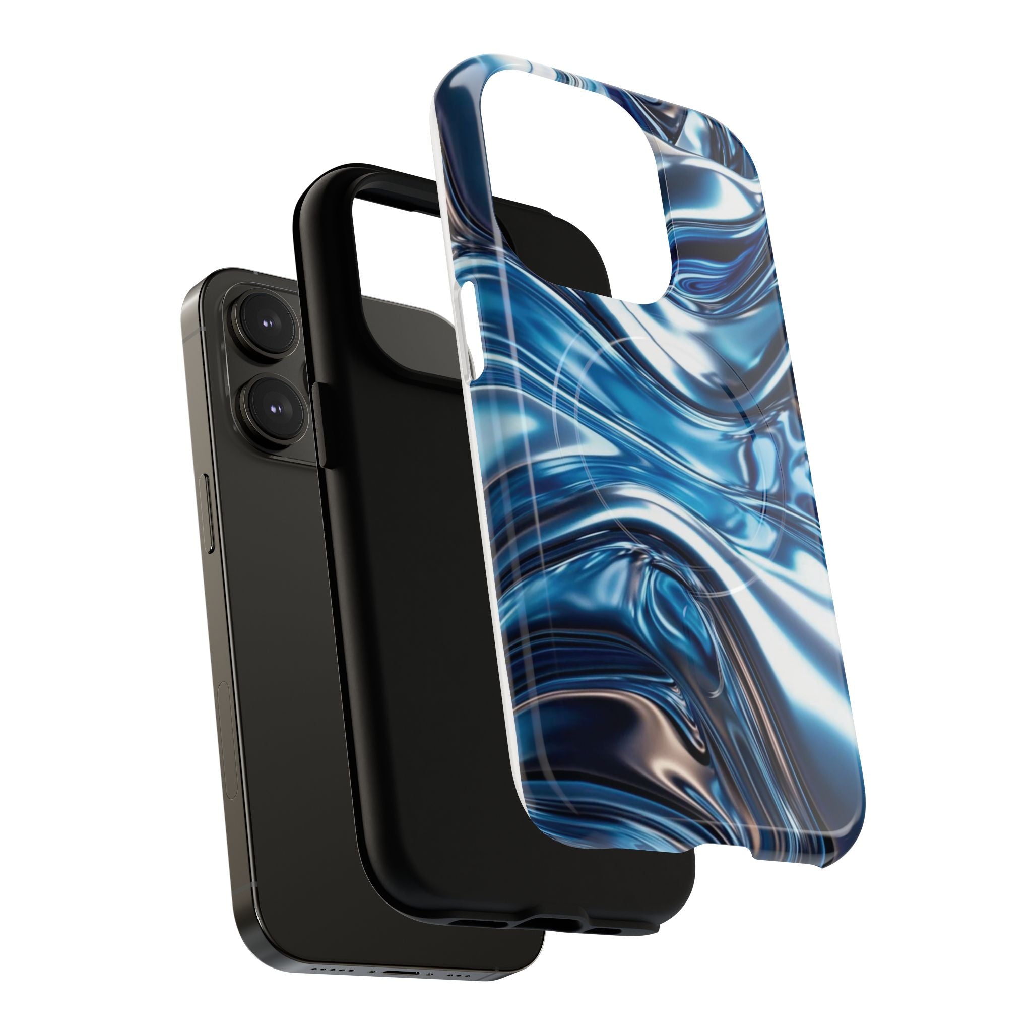 Mirror Gradient Blue Magnetic Phone Case