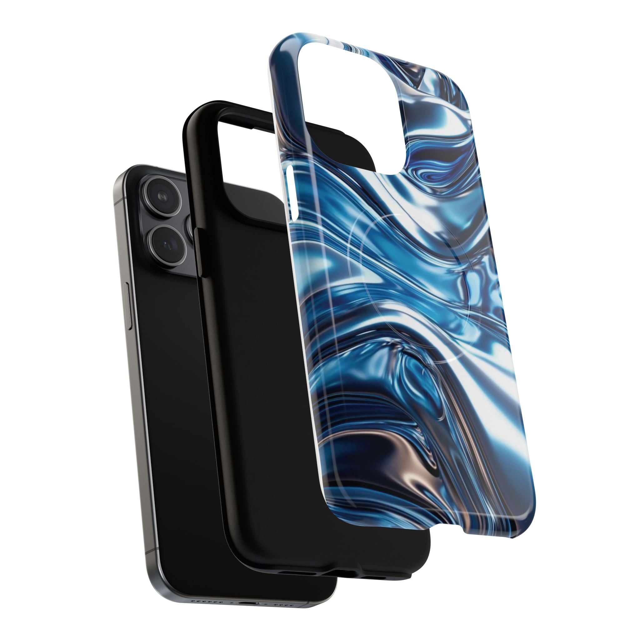 Mirror Gradient Blue Magnetic Phone Case