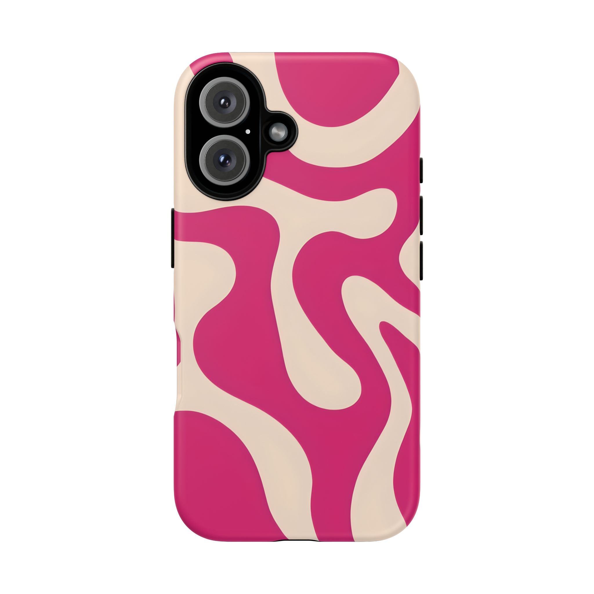 Trendy Phone Case | Tough Cases | Pink Abstract Design | Unique Gift for Her | Birthday & Holiday Accessory, Fashionable Tech Cover
