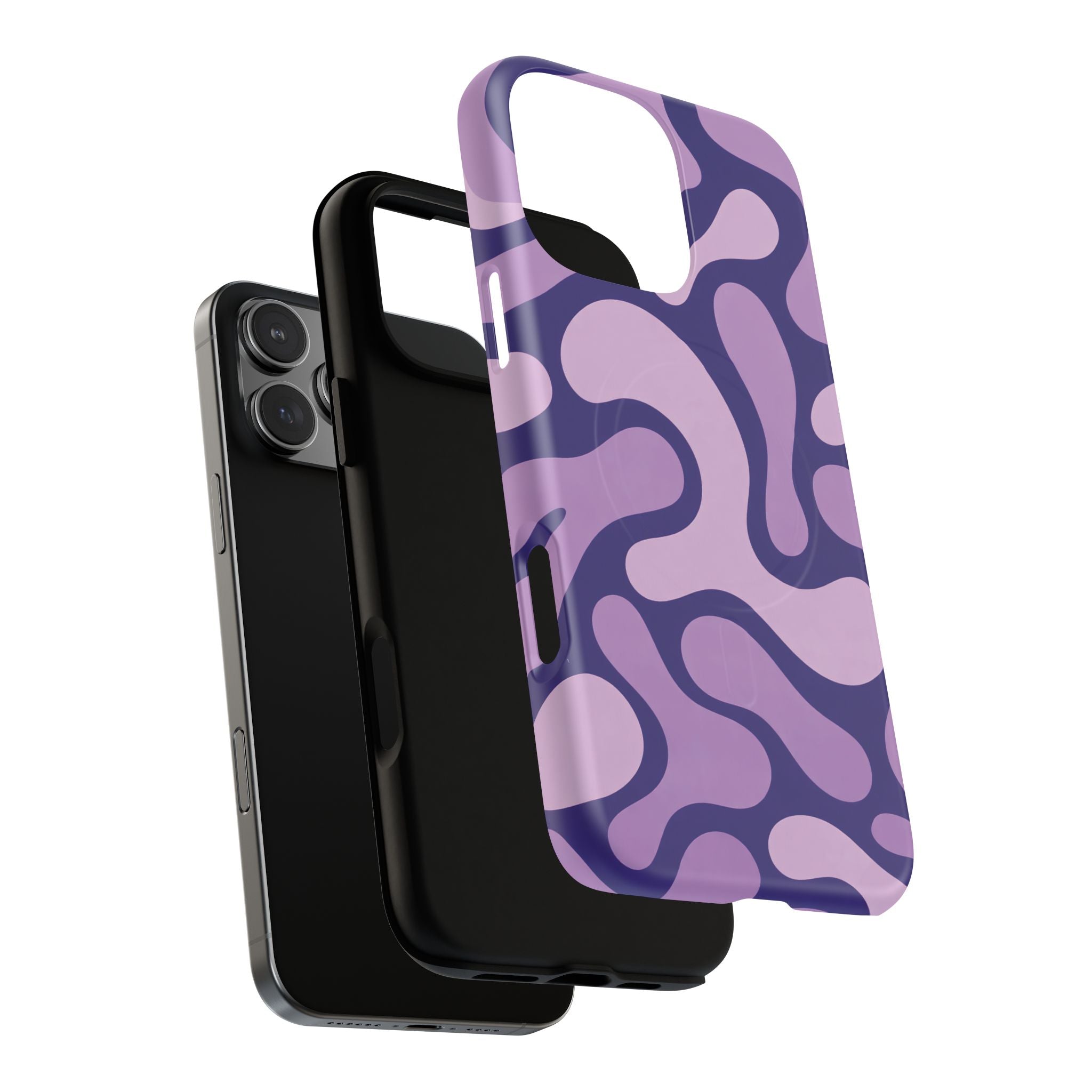 Purple Pattern Magnetic Case