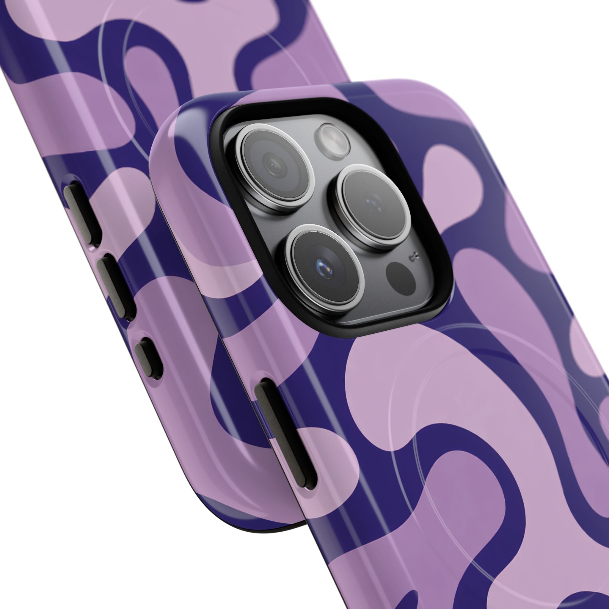 Purple Pattern Magnetic Case