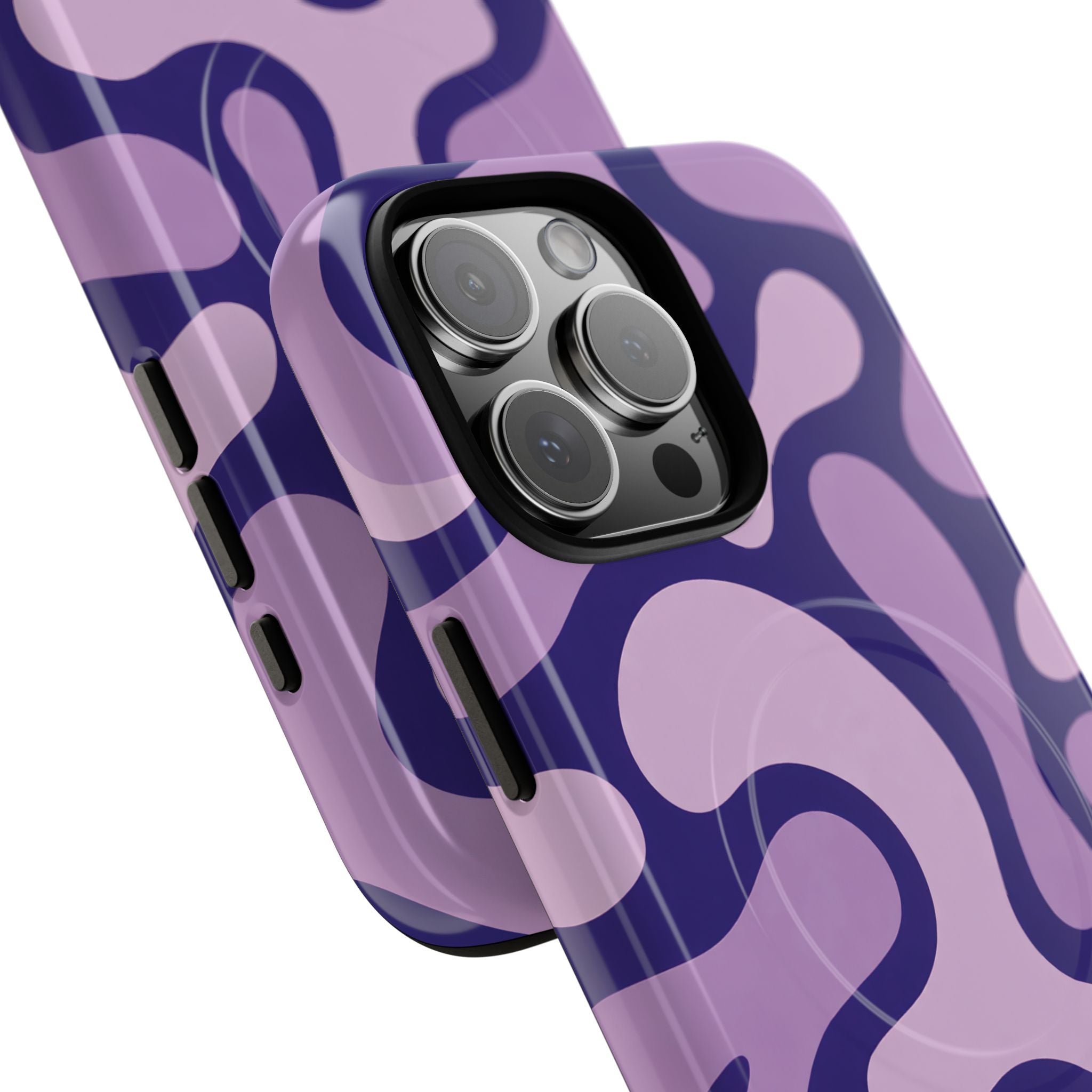 Purple Pattern Magnetic Case