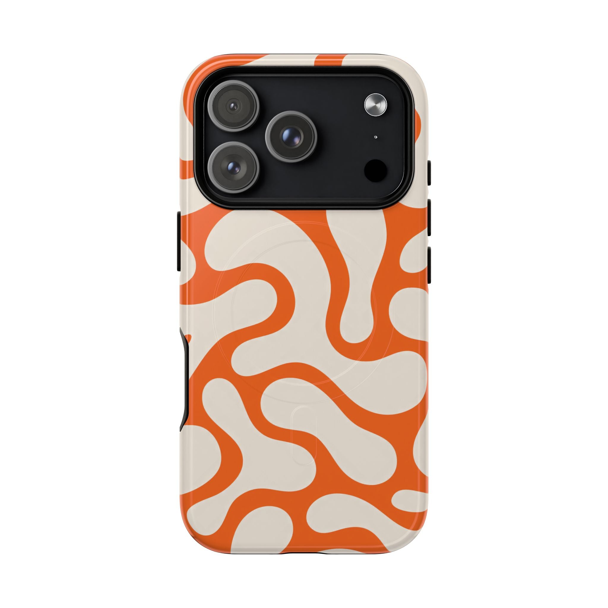Orange Pattern Tough Magnetic Case