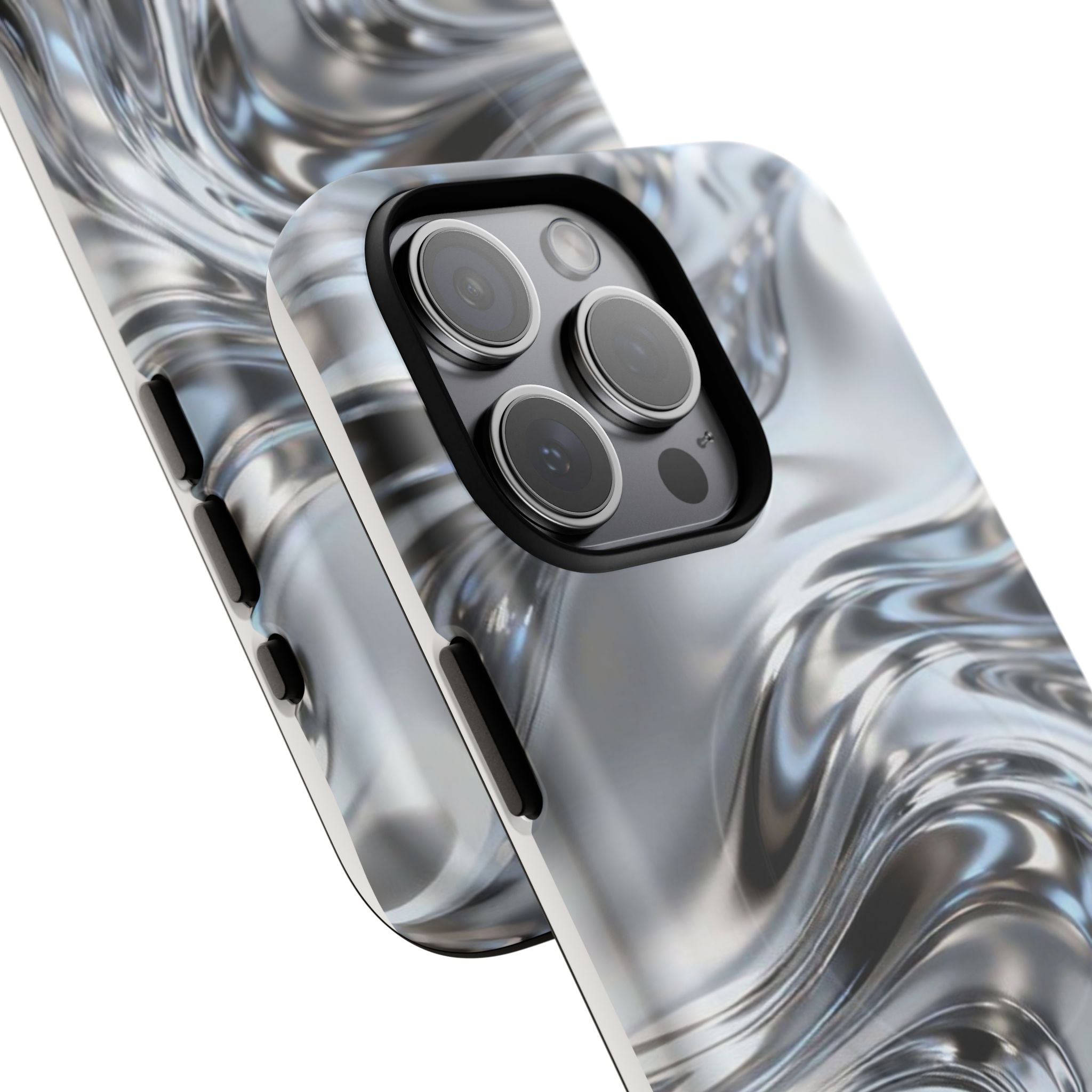 Mirror Gradient Tough Magnetic Case — Reflective Magnetic Phone Cover