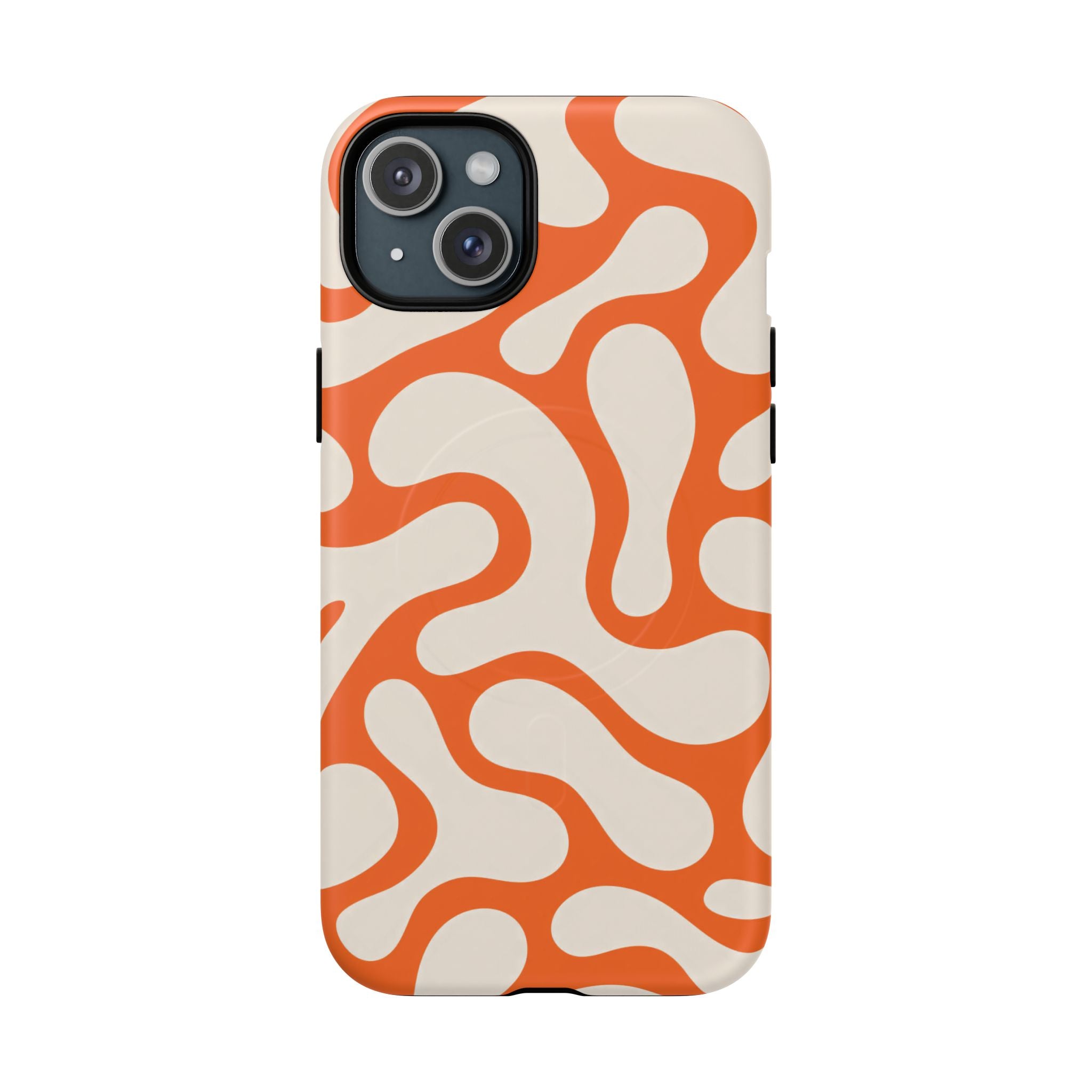 Orange Pattern Tough Magnetic Case