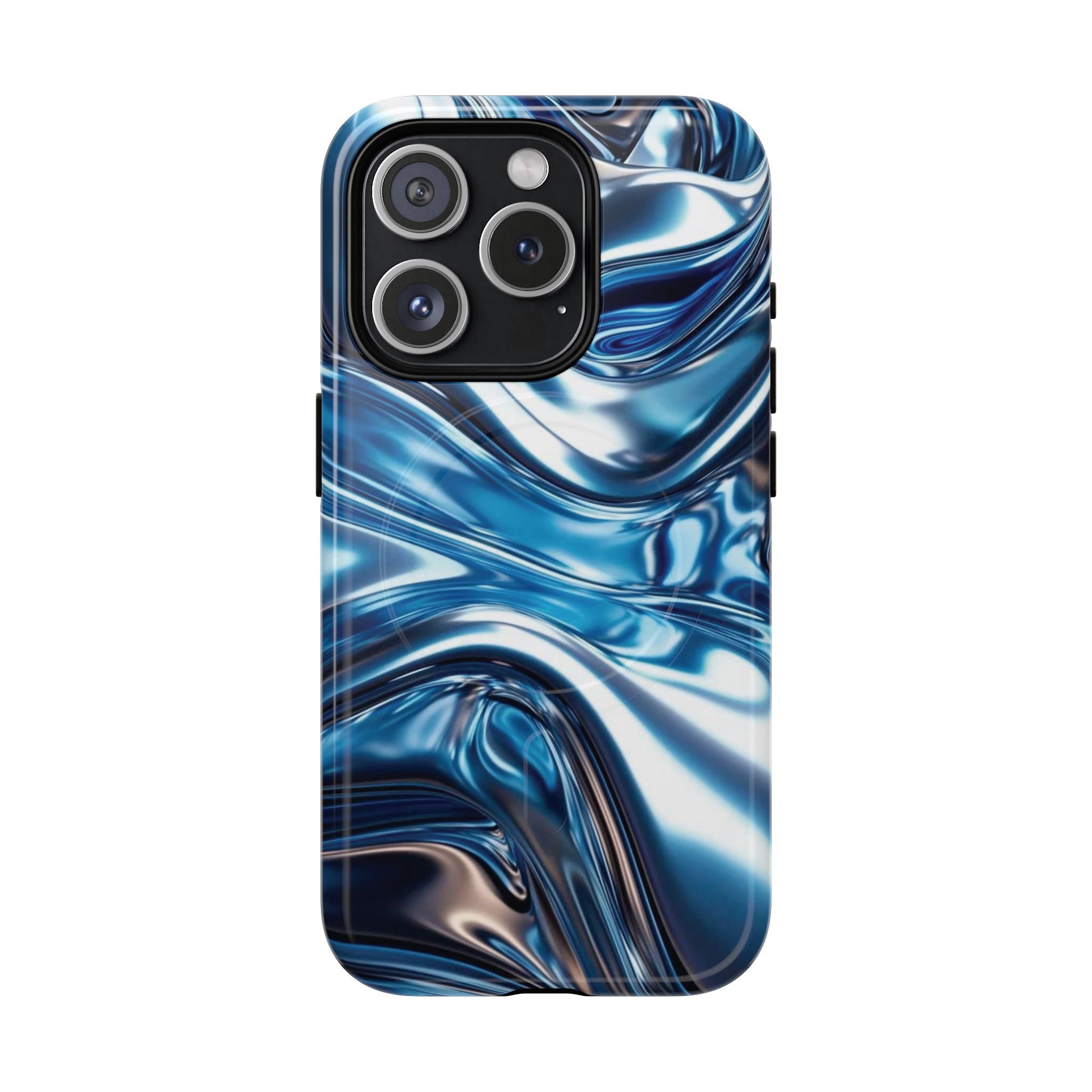 Mirror Gradient Blue Magnetic Phone Case
