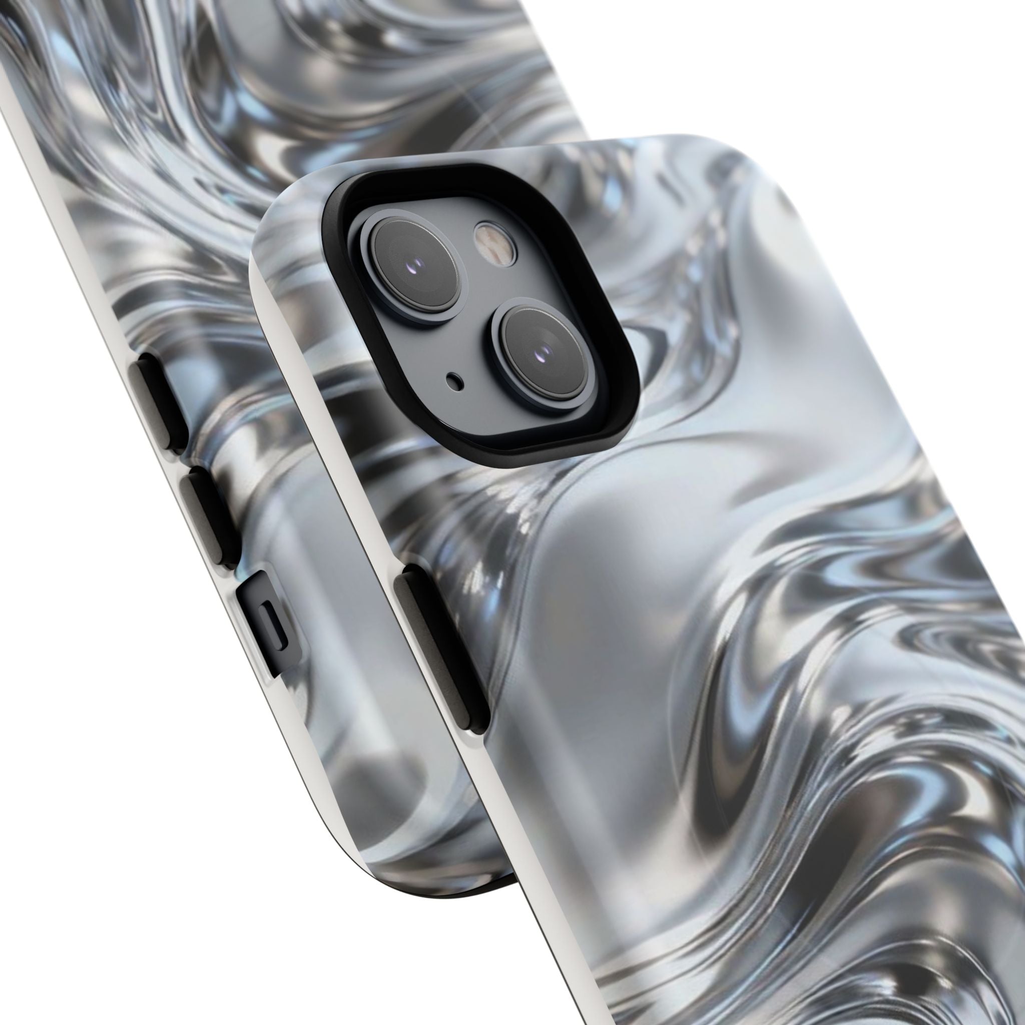 Mirror Gradient Tough Magnetic Case — Reflective Magnetic Phone Cover