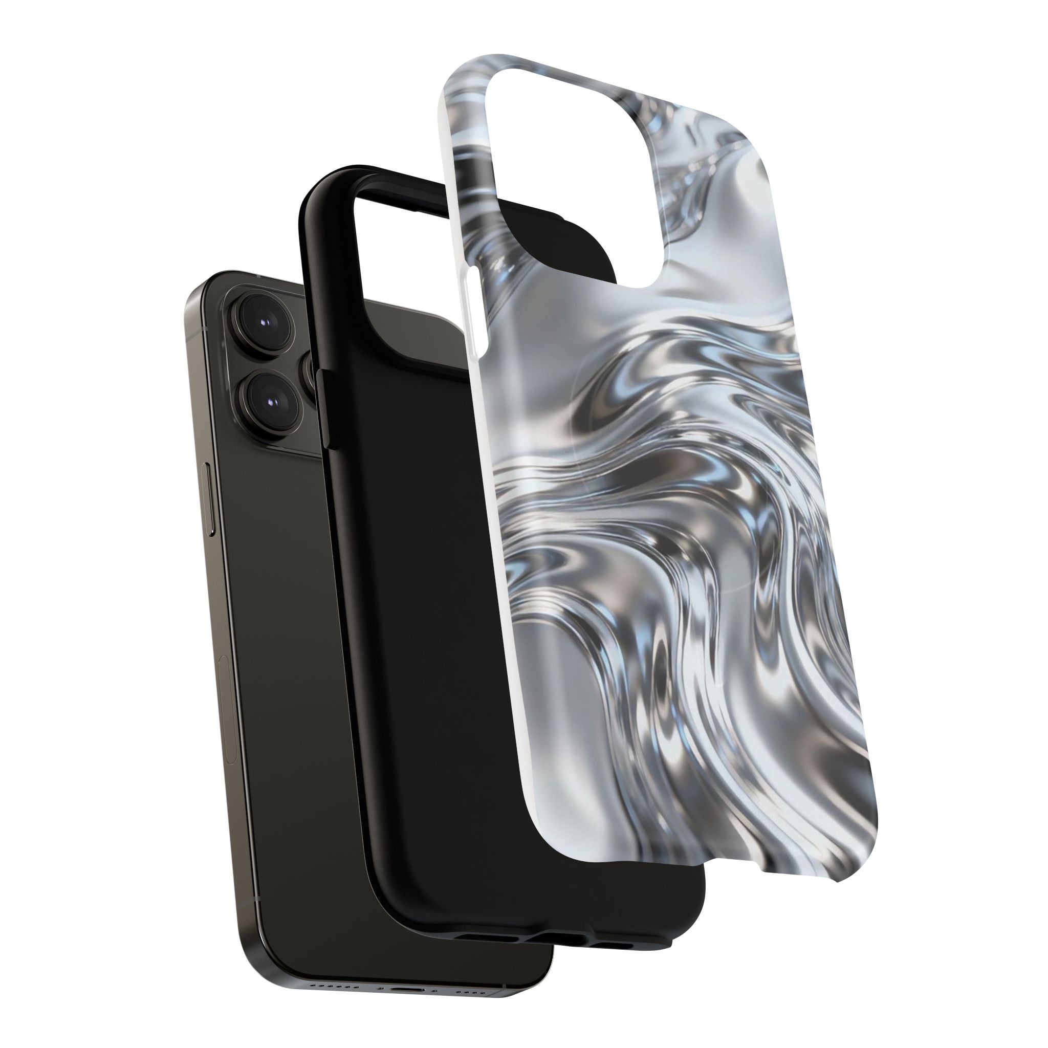 Mirror Gradient Tough Magnetic Case — Reflective Magnetic Phone Cover
