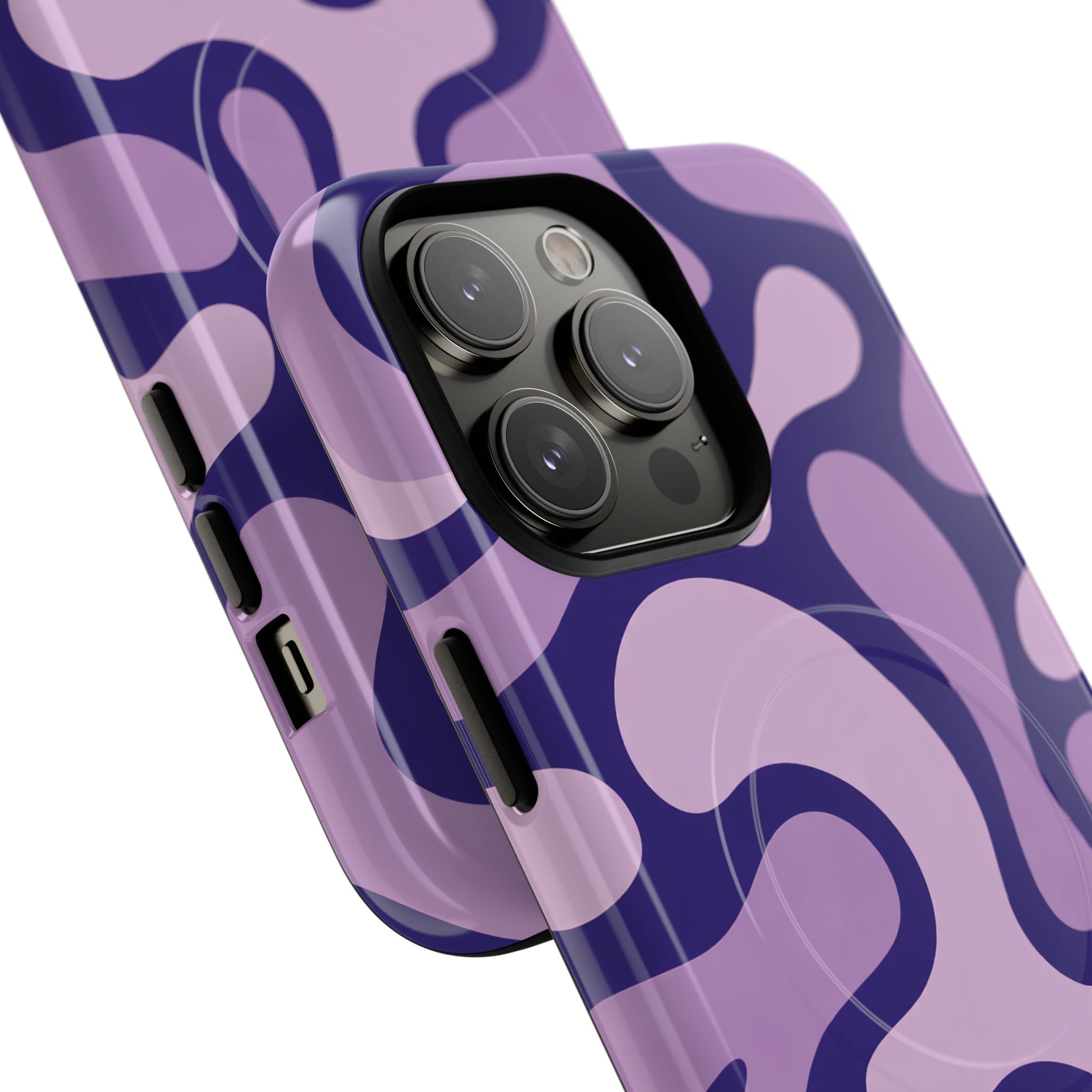 Purple Pattern Magnetic Case