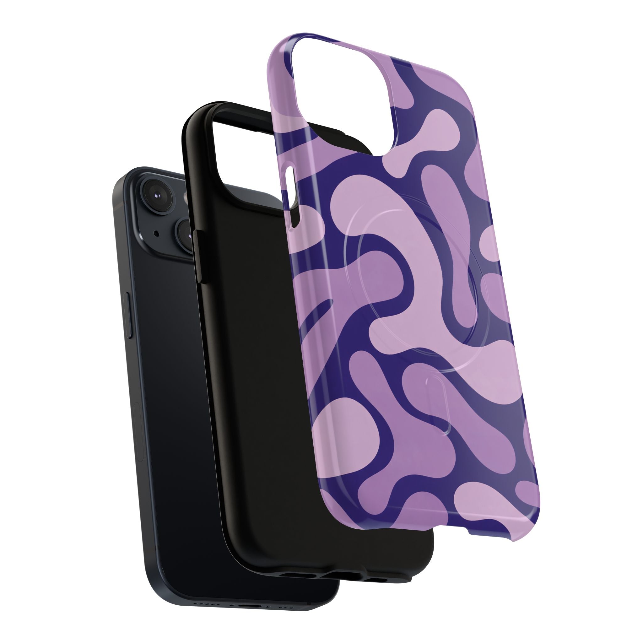 Purple Pattern Magnetic Case