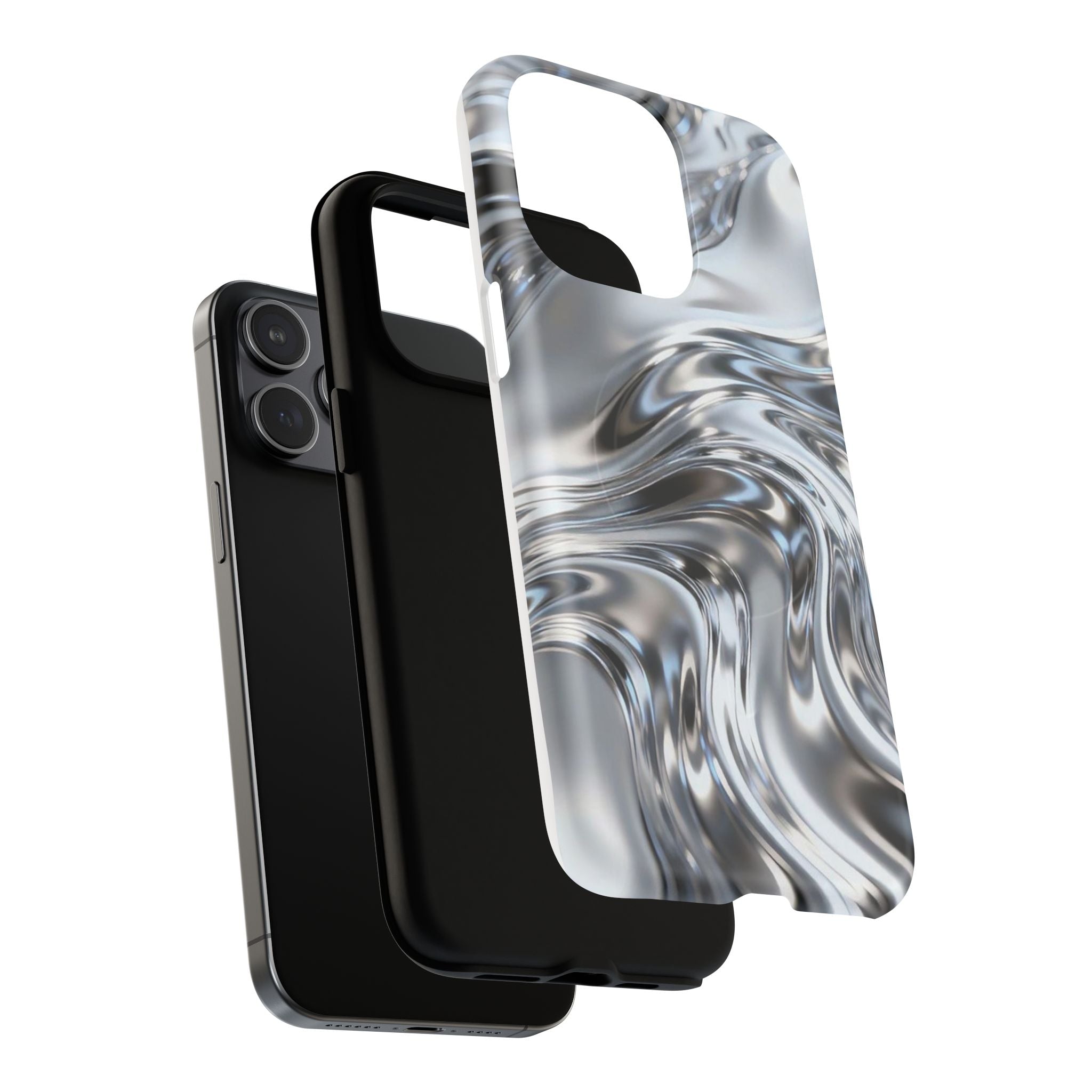 Mirror Gradient Tough Magnetic Case — Reflective Magnetic Phone Cover