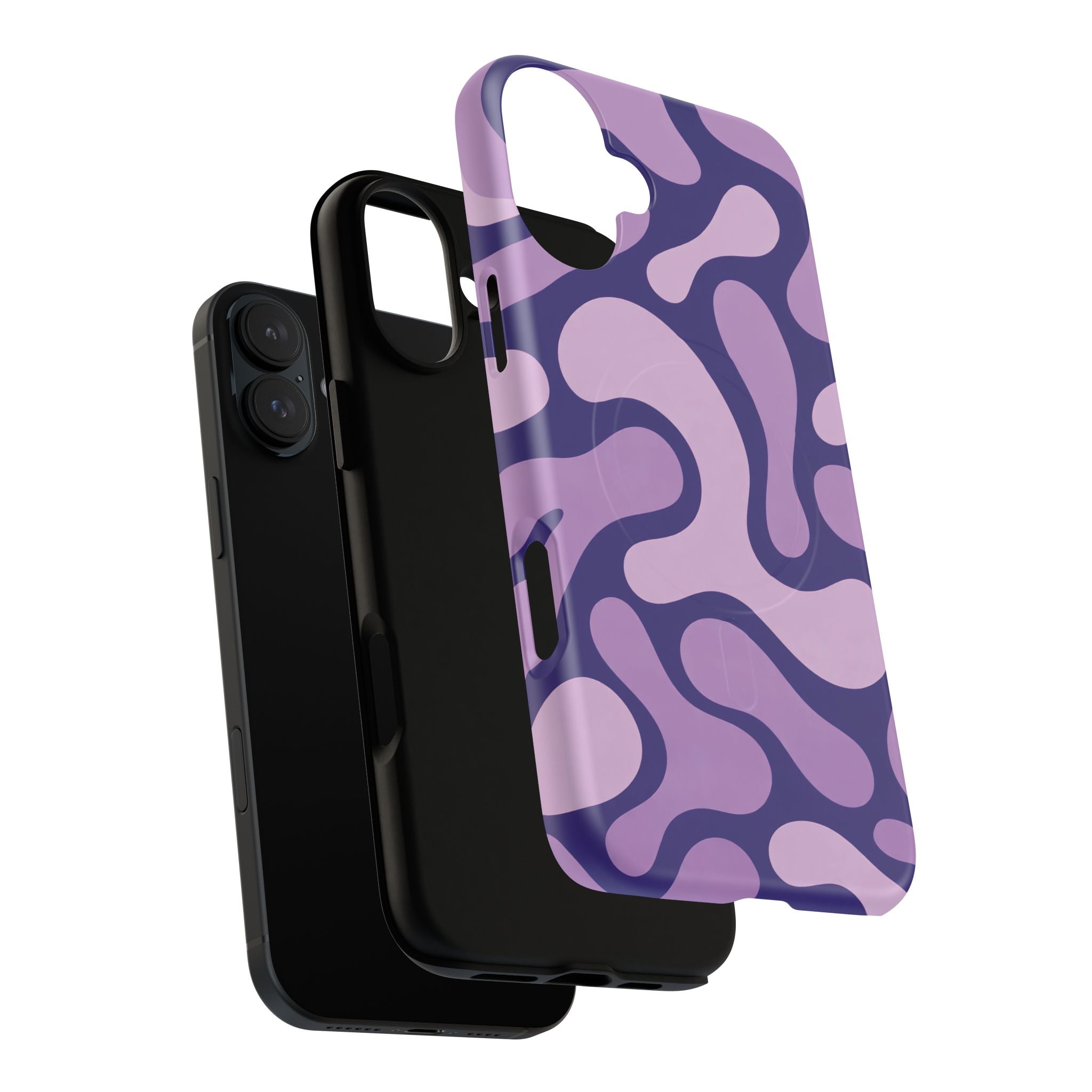 Purple Pattern Magnetic Case