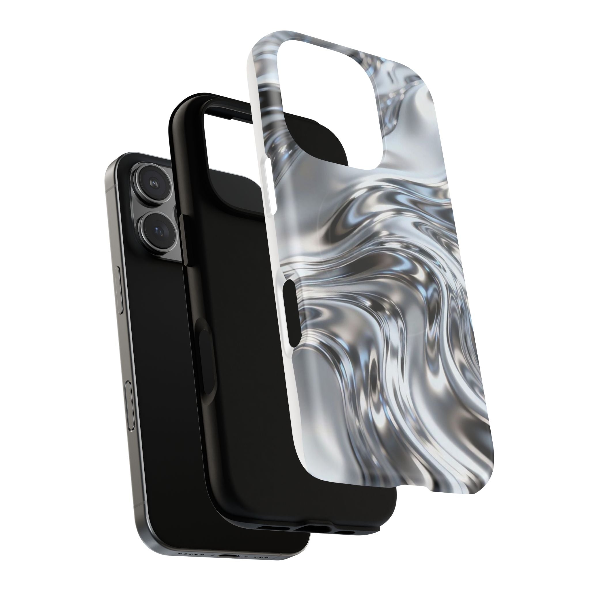 Mirror Gradient Tough Magnetic Case — Reflective Magnetic Phone Cover