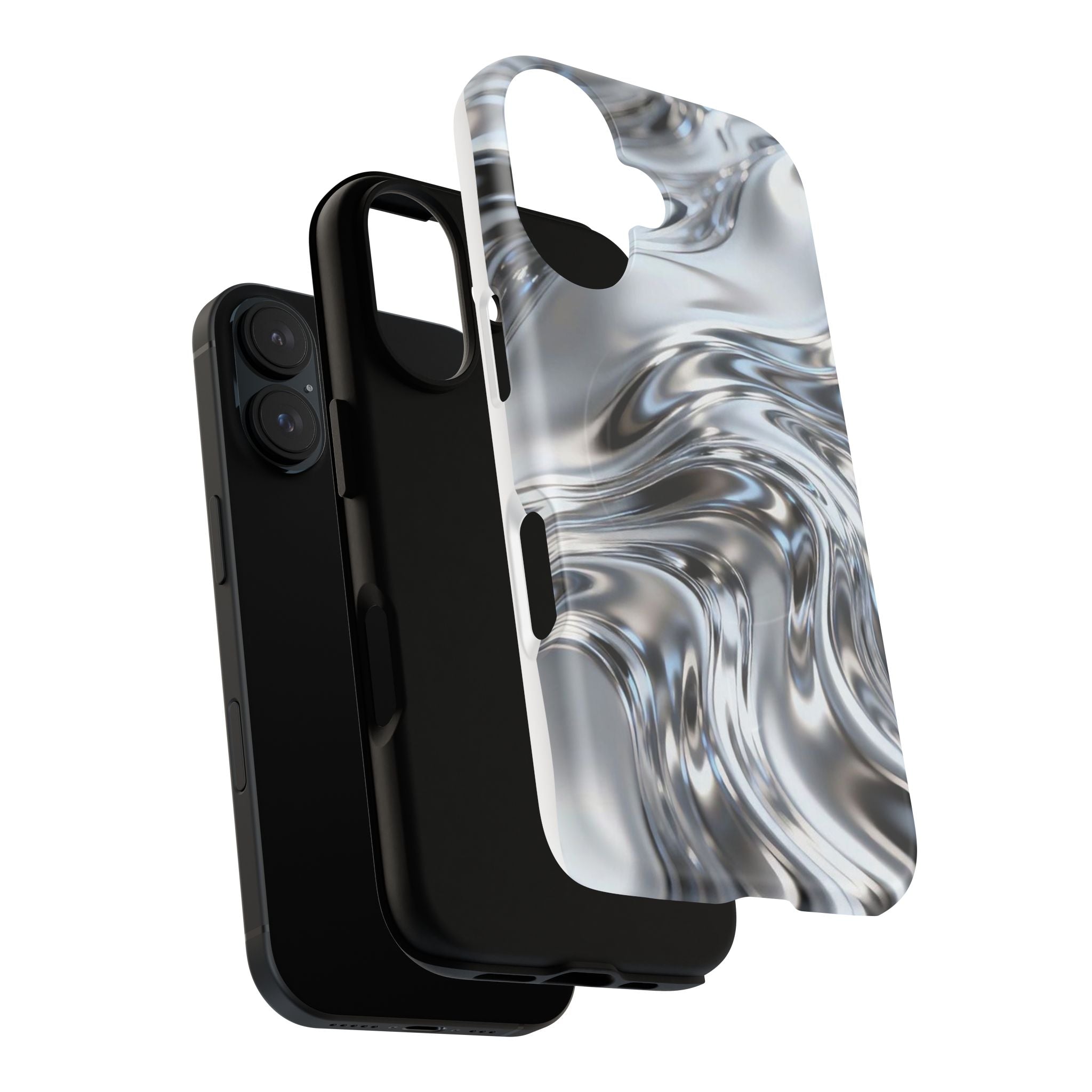 Mirror Gradient Tough Magnetic Case — Reflective Magnetic Phone Cover
