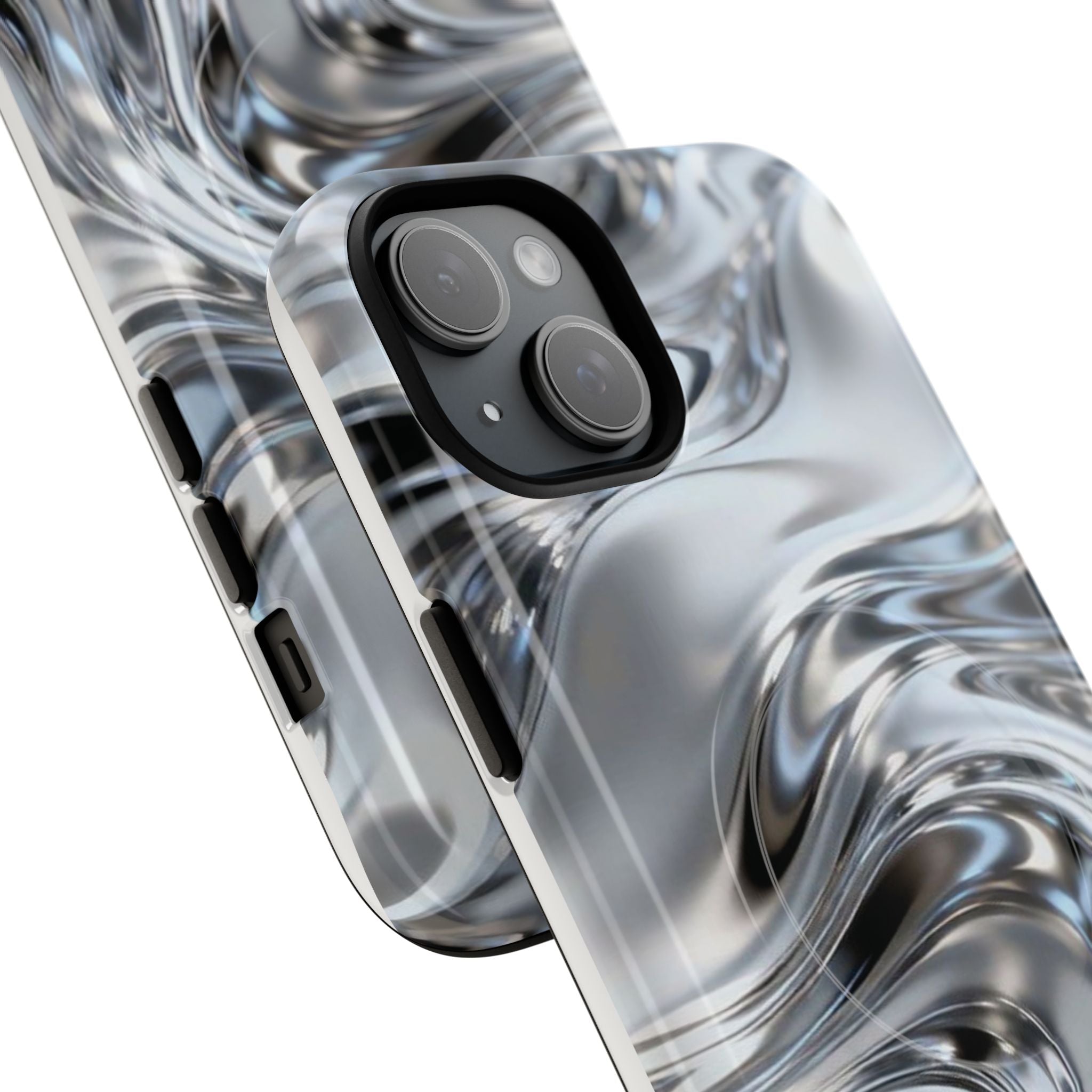 Mirror Gradient Tough Magnetic Case — Reflective Magnetic Phone Cover