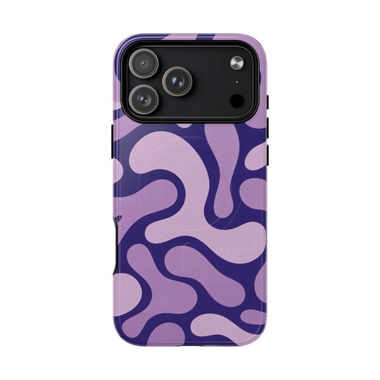 Purple Pattern Magnetic Case