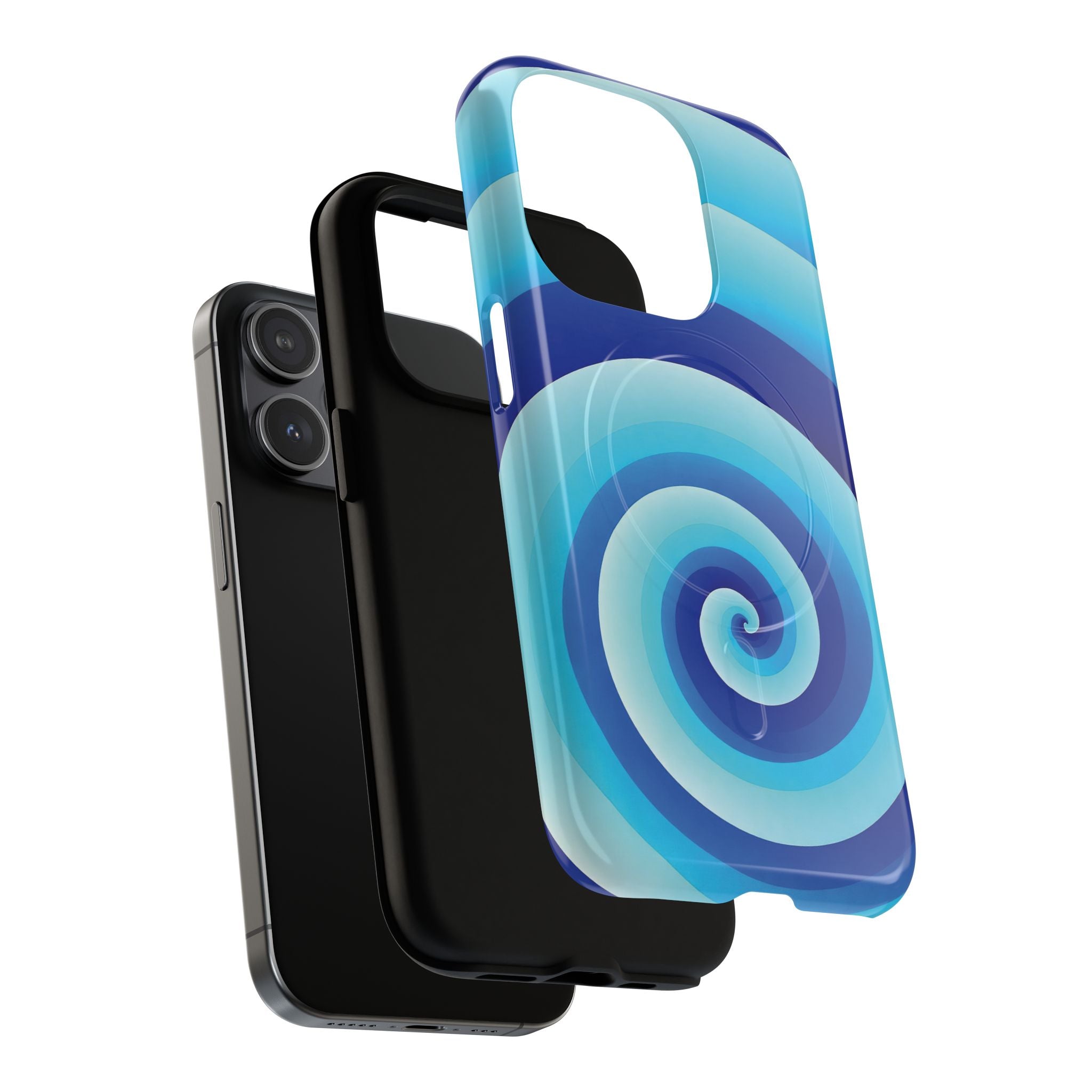 Blue Spiral Magnetic Phone Case
