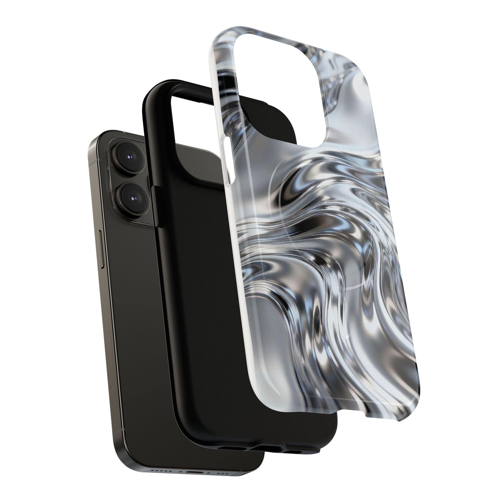 Mirror Gradient Tough Magnetic Case — Reflective Magnetic Phone Cover